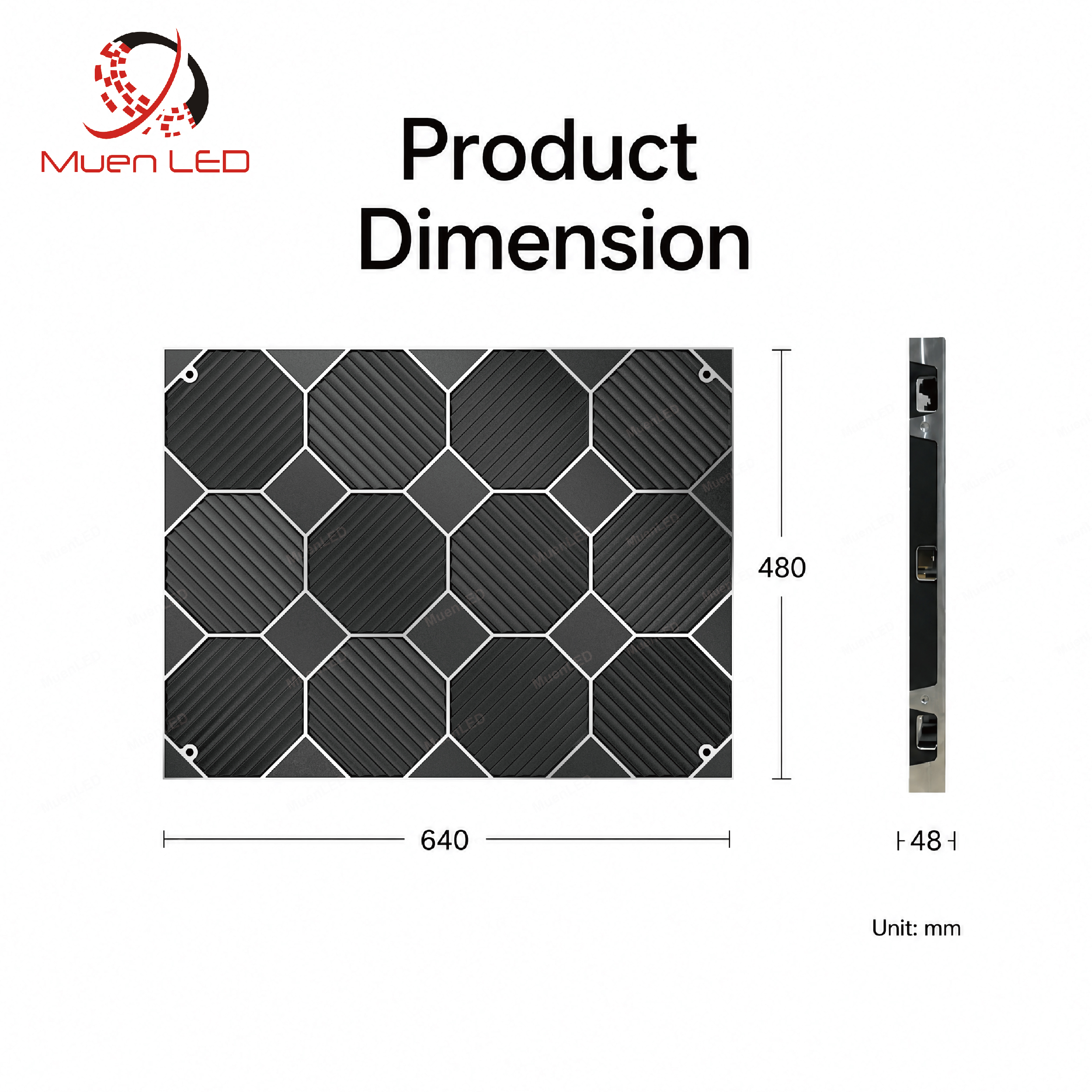 YLJ1.25 Indoor LED Screen Panel P1.25 LED Display with High Refresh Fixed Installation - 图片 2