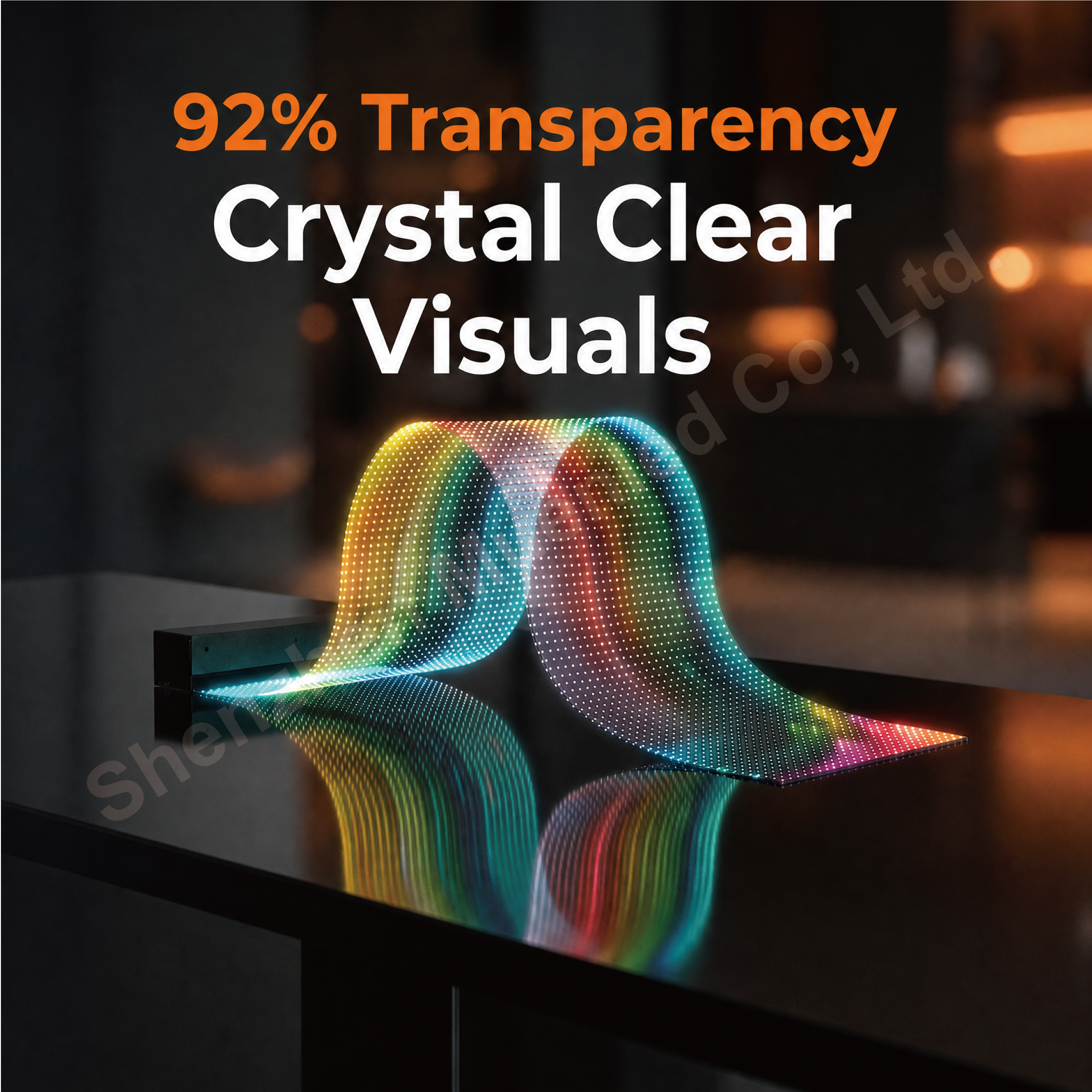 JM4 Indoor Led Display P4 Thin Transparent Led Screen Flexible Led Display - 图片 2
