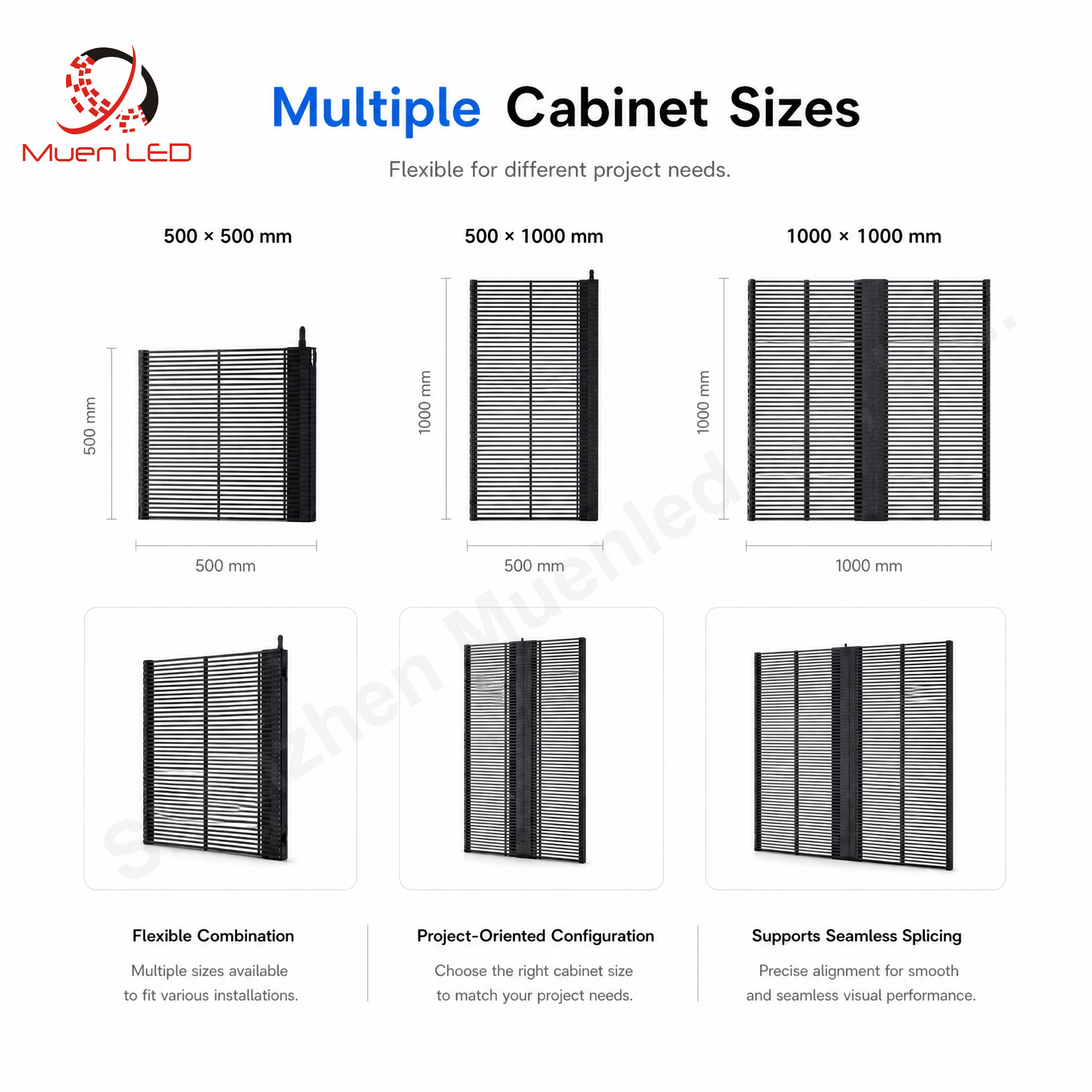 AIRT3.9-7.8-600cd High Transparency LED Grid Mesh Screen Indoor Transparent LED Video Wall - 图片 2
