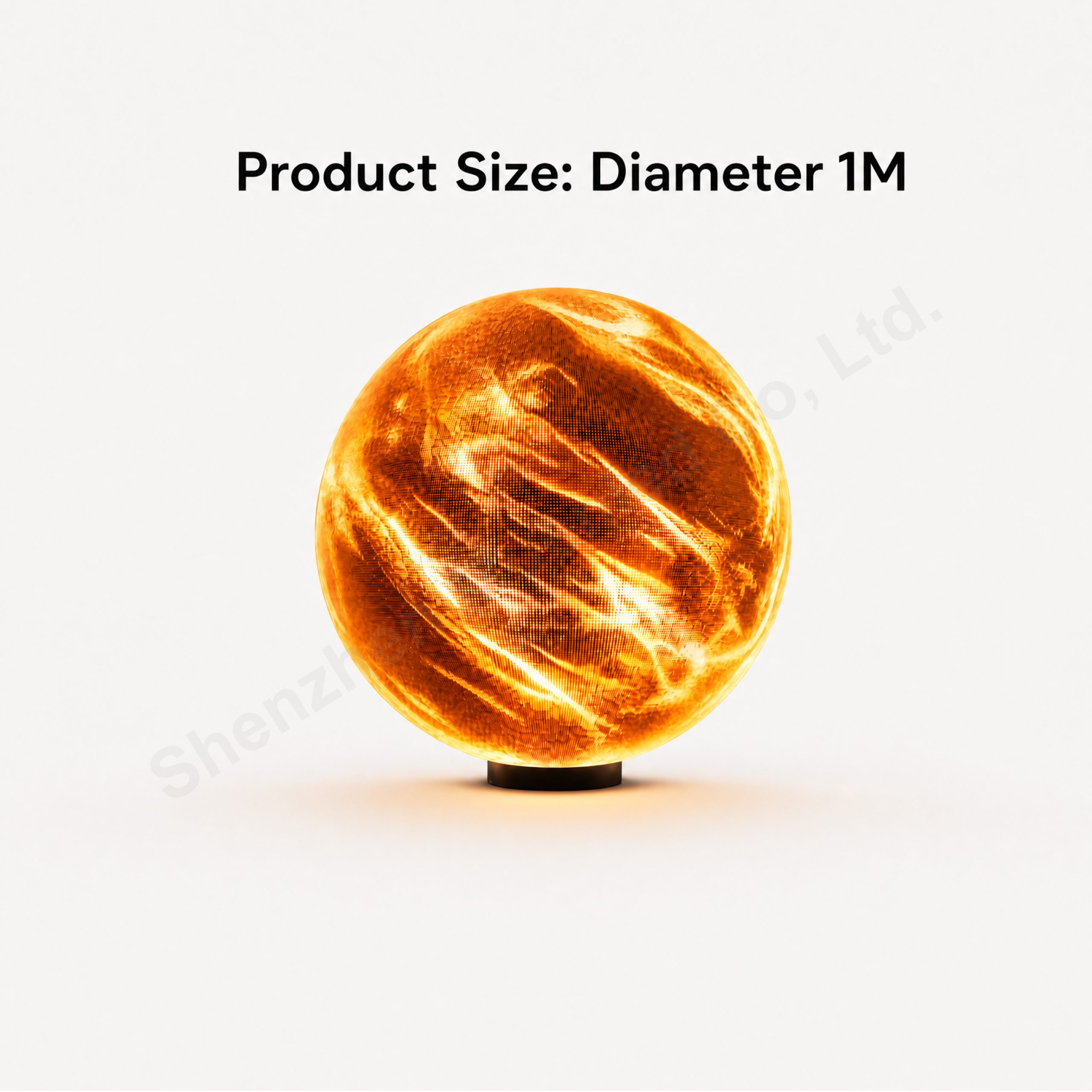 QX2.5 Indoor Shaped Sphere LED Spherical Screen 1m Diameter LED Ball Screen for Exhibition - 图片 2