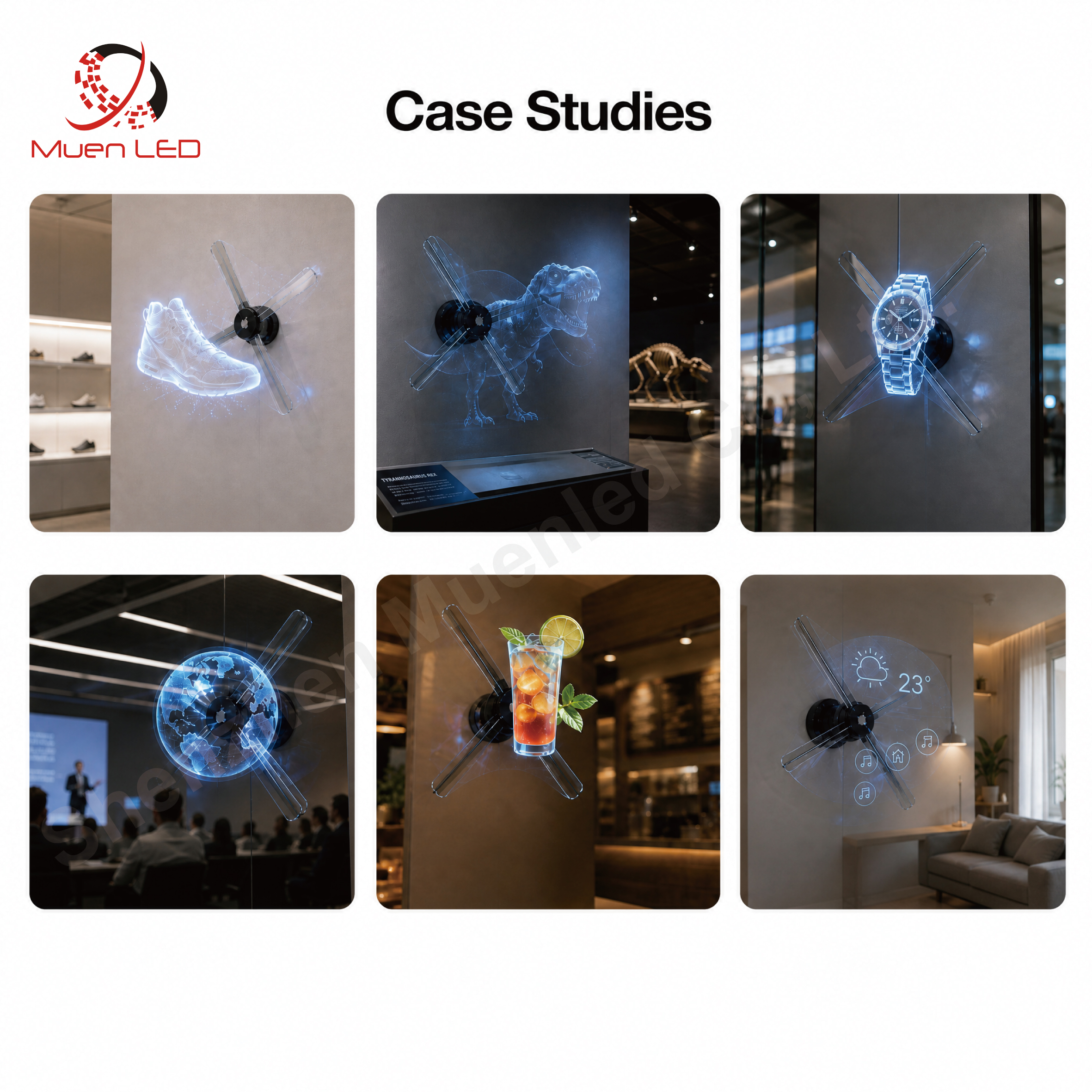 50cm Holographic 3d Led Fan Display for Indoor Advertising Display - 图片 6