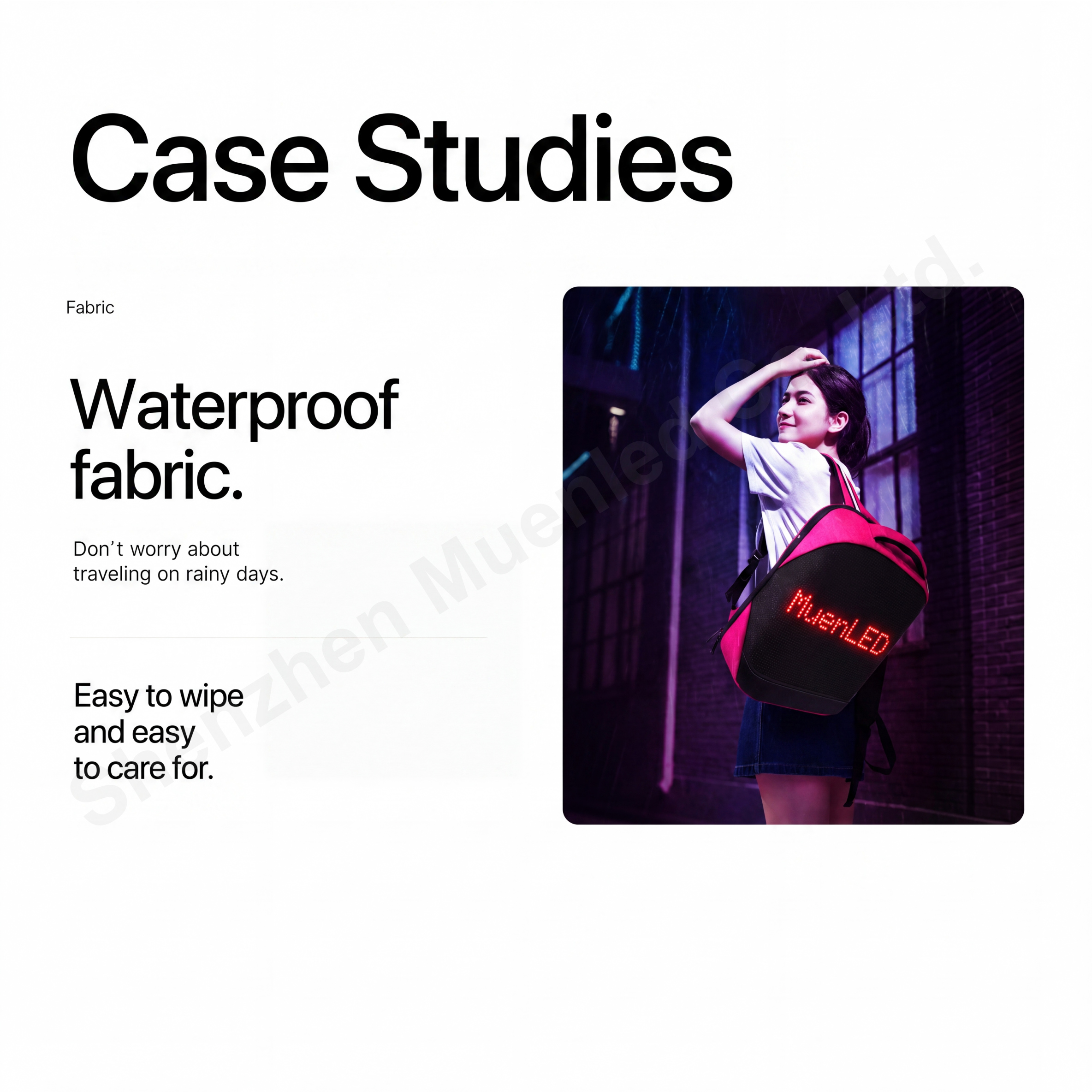 LED Backpack 64x64 T3 Display Waterproof Digital Screen Smart Advertising - 图片 3