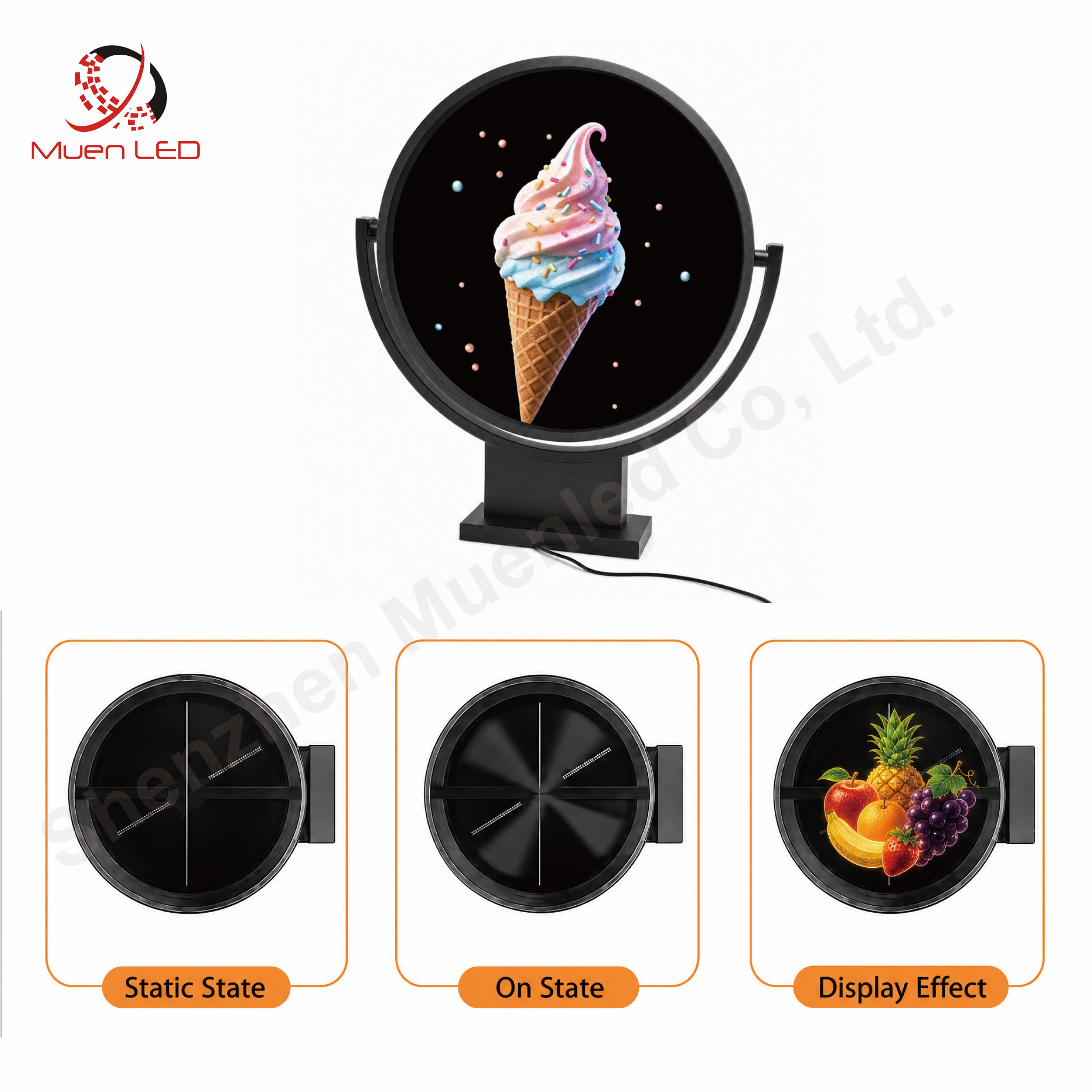 70cm Light Box Display 3d Hologram Display Single Sided Advertising Light Box for Advertising Display - 图片 3