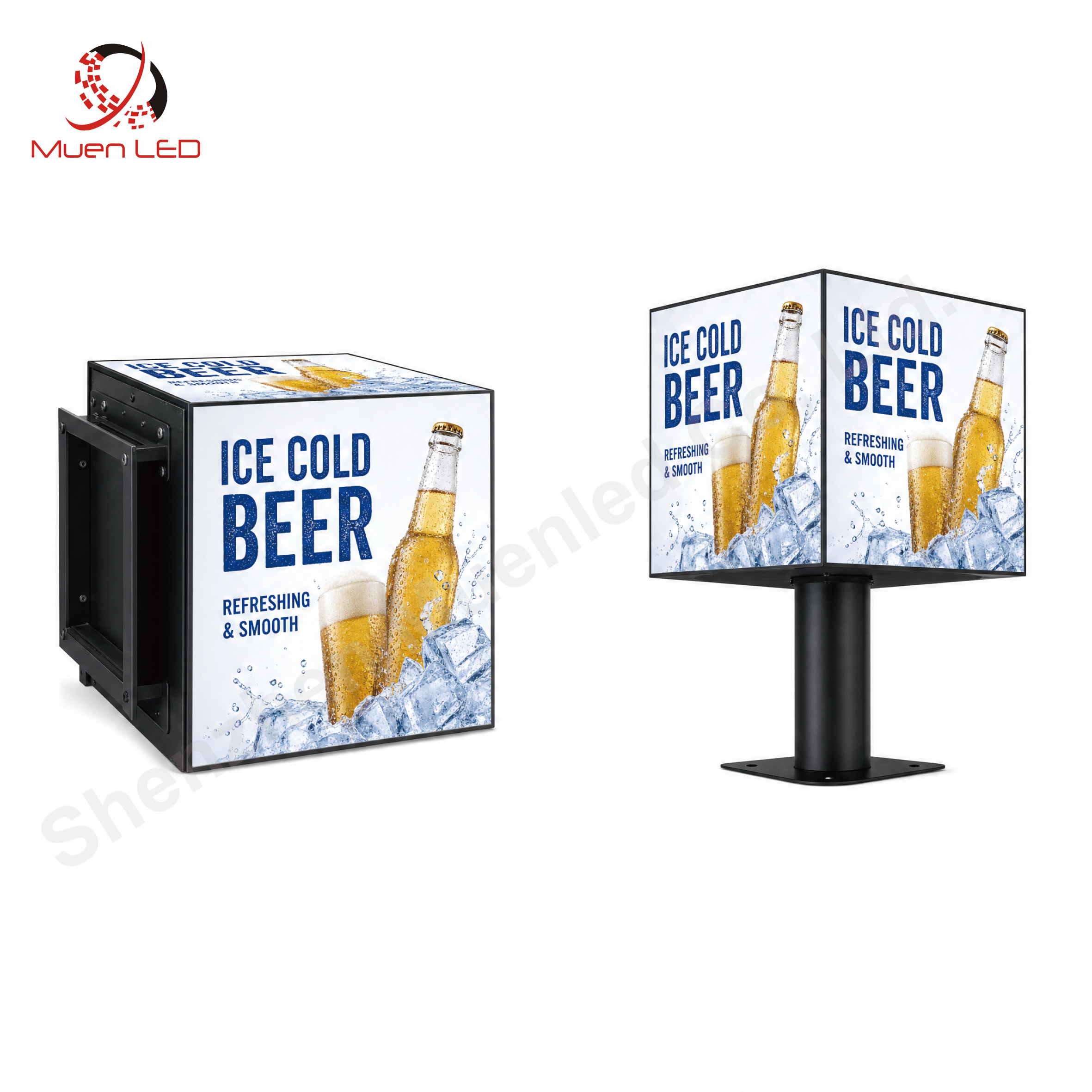 P2.5 Indoor Led Cube Display 5 Side Electronic Digital Signage Video Wall Magic Cube Display
