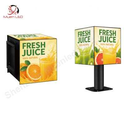 P2.976 Indoor Led Cube Display 500x500mm 5 Side Digital Sign Advertising Panel Video Wall Magic Cube Display