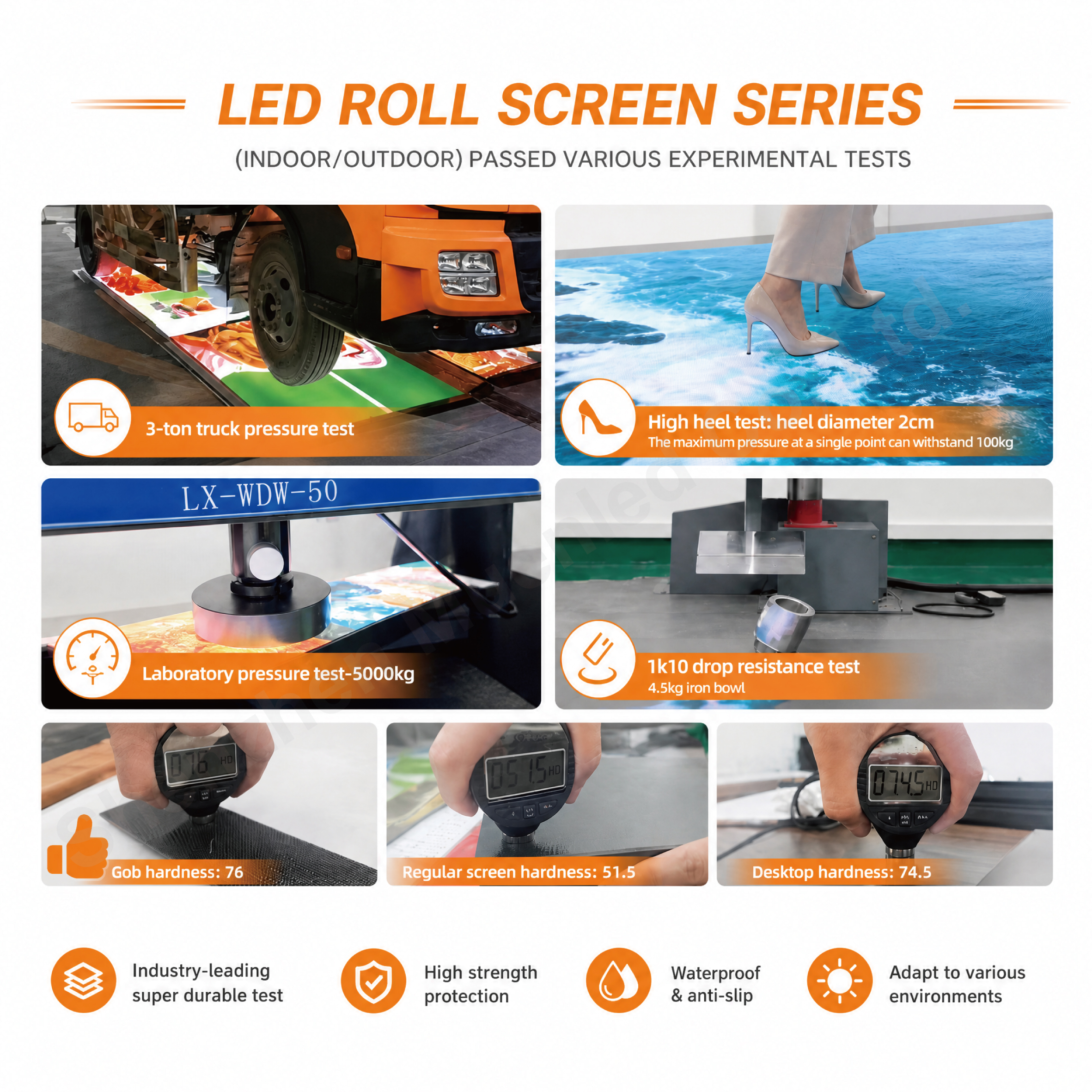 JL1.56 Flexible Foldable Roll up Led Video Display Screen Indoor Rolling Down Advertising Pantalla Led Screen Display - 图片 4