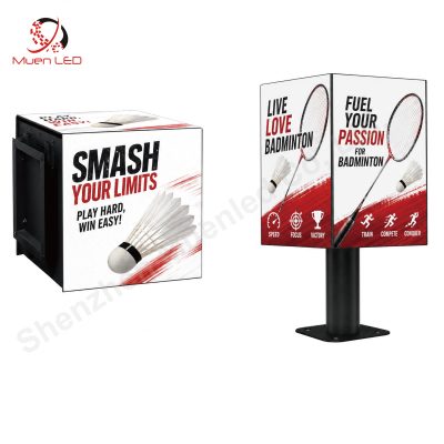 P3.91 Indoor 4-Side LED Cube Display with 600cd Brightness 500x500x75mm Cabinet  LED Display