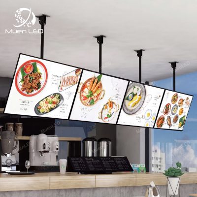 32inch LCD Hanging Menu Screen Indoor Smart Digital Restaurant Shopping Mall Price List LCD Digital Screen