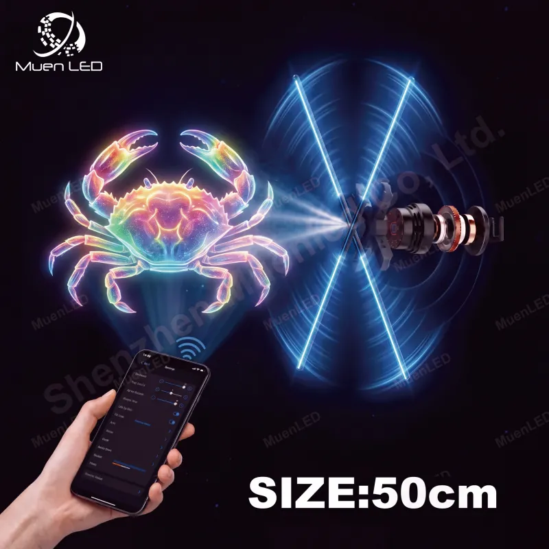 50cm Holographic 3d Led Fan Display for Indoor Advertising Display