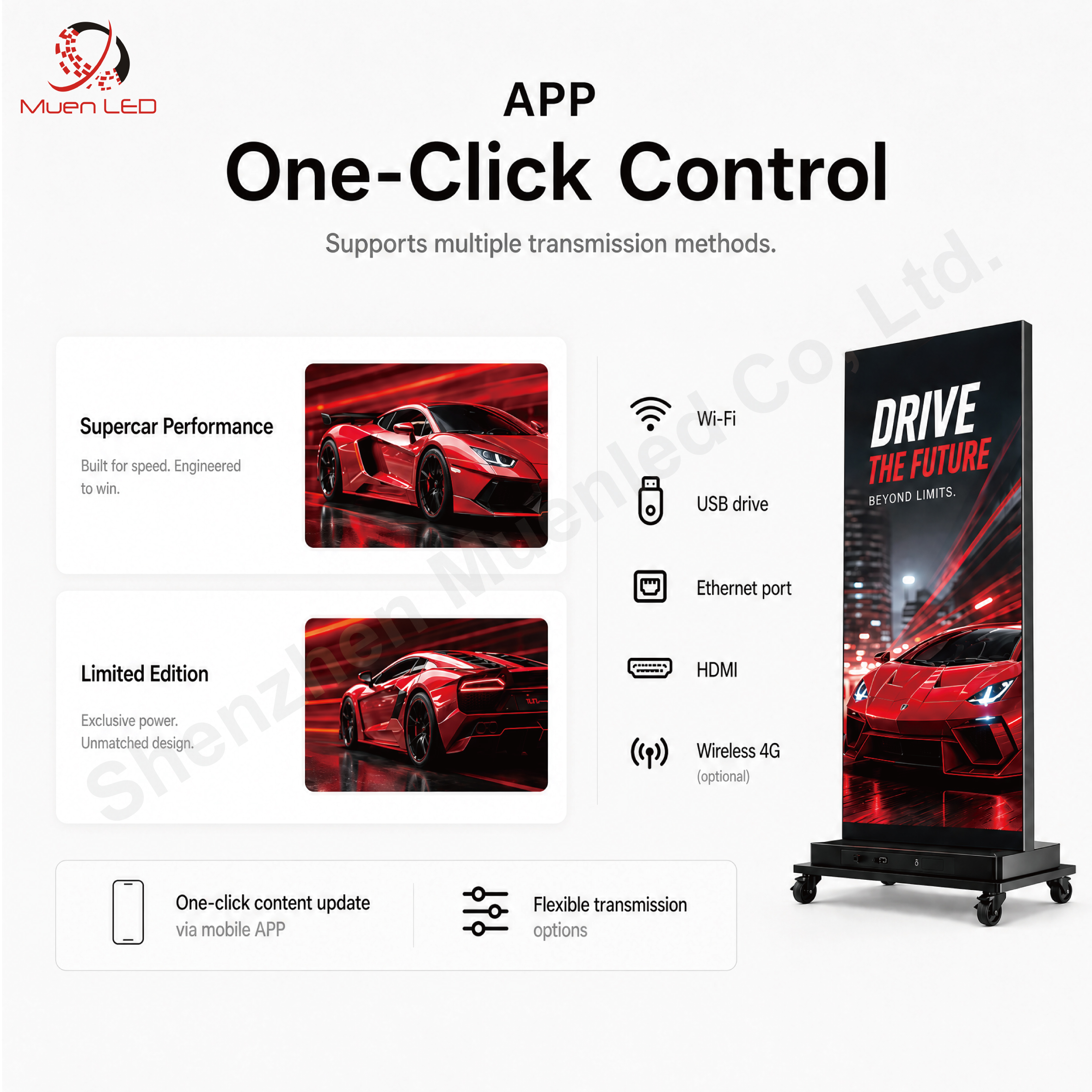 AHB1.86 Indoor Advertising Equipment P1.86 Led Display 3840HZ Floor Standing Display - 图片 4