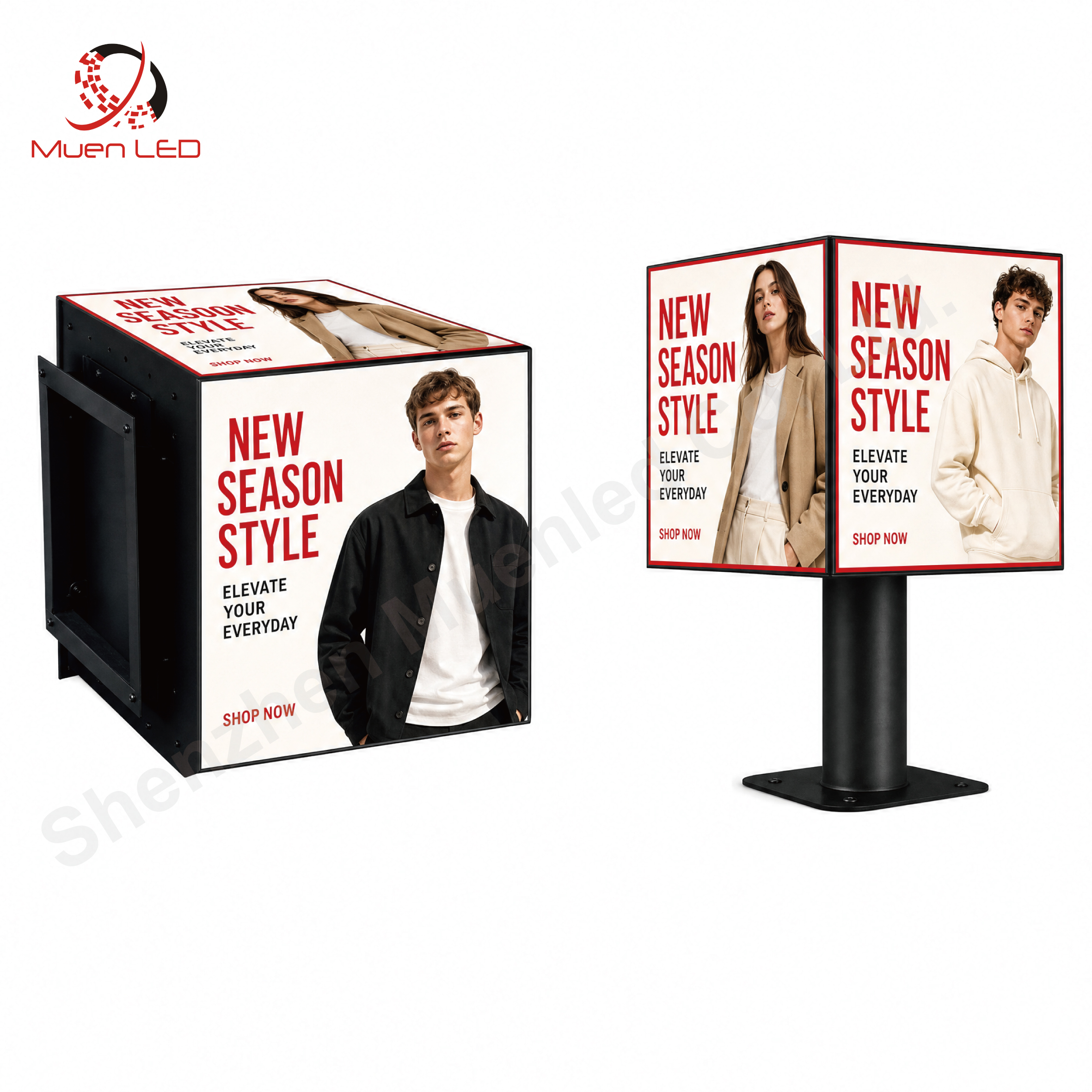 P4 Led Video Cube Full Color Led Display 5 Side Magic Cubes 600cd for Indoor Commercial Advertising