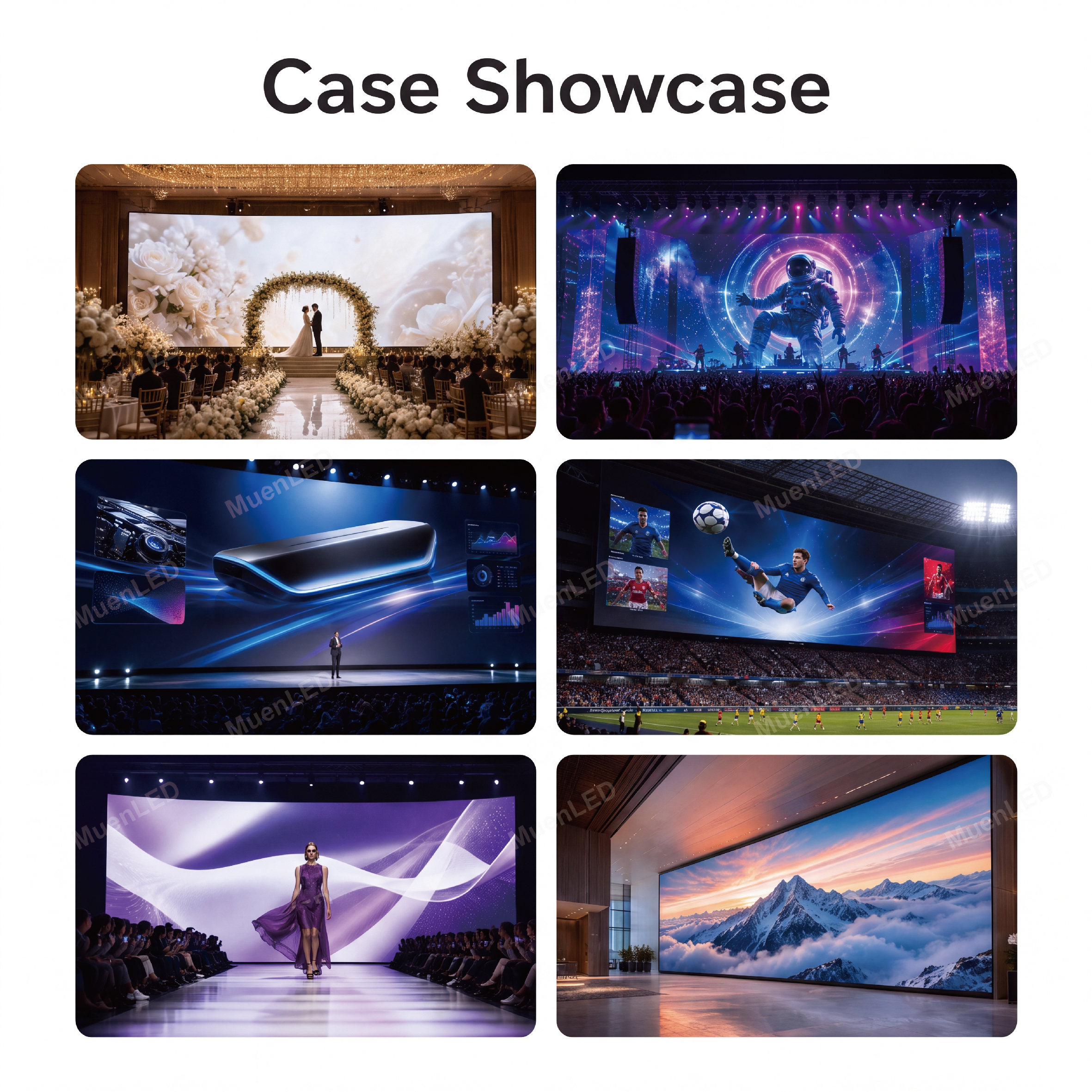 ERC-A2.976 Rental LED Display Video Wall Full Color Outdoor Rental Display Screen 500x1000mm Size - 图片 6