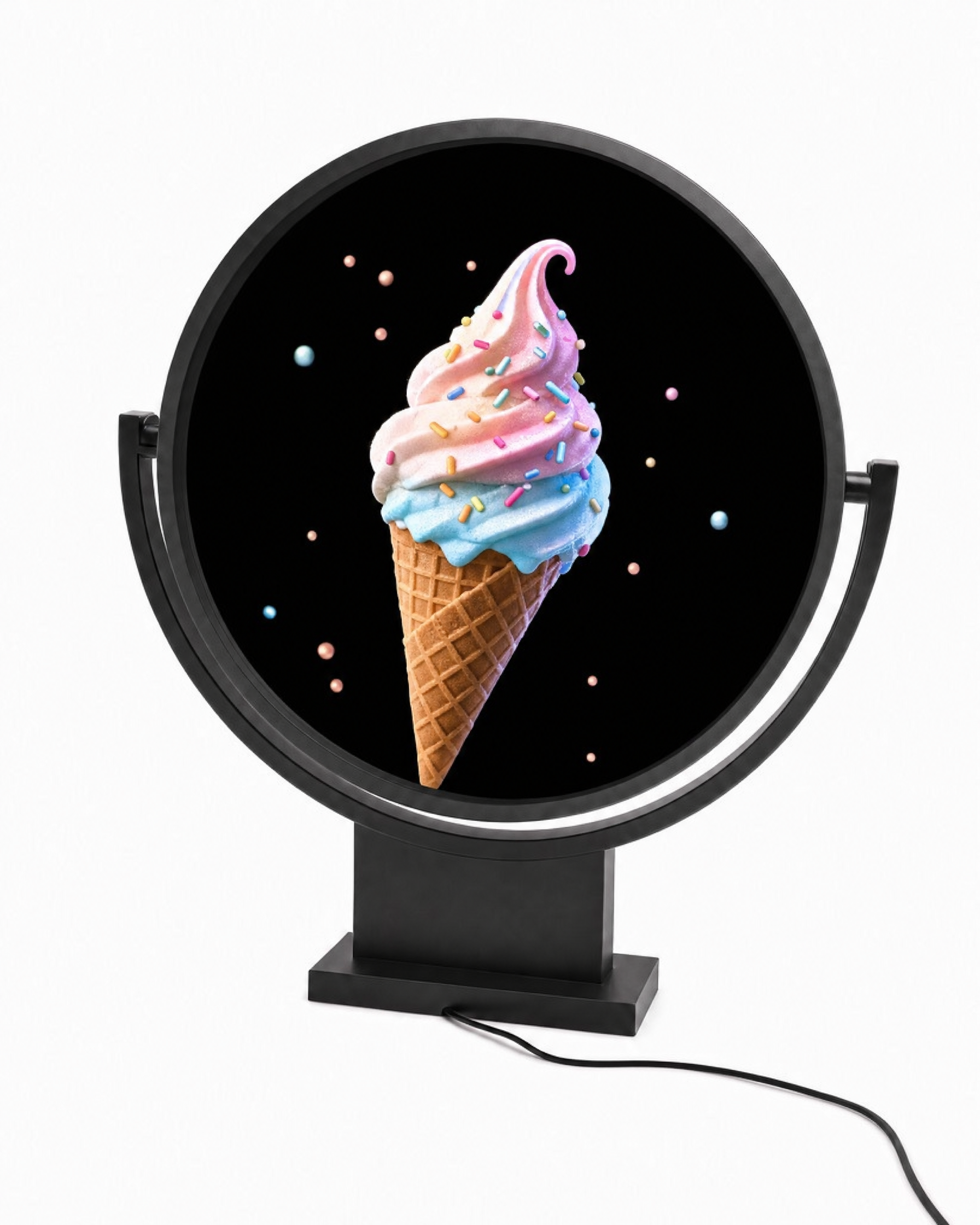 60cm Light Box Display Single Sided 3d Holographic Fan Light Box for Advertising Light Boxes - 图片 5