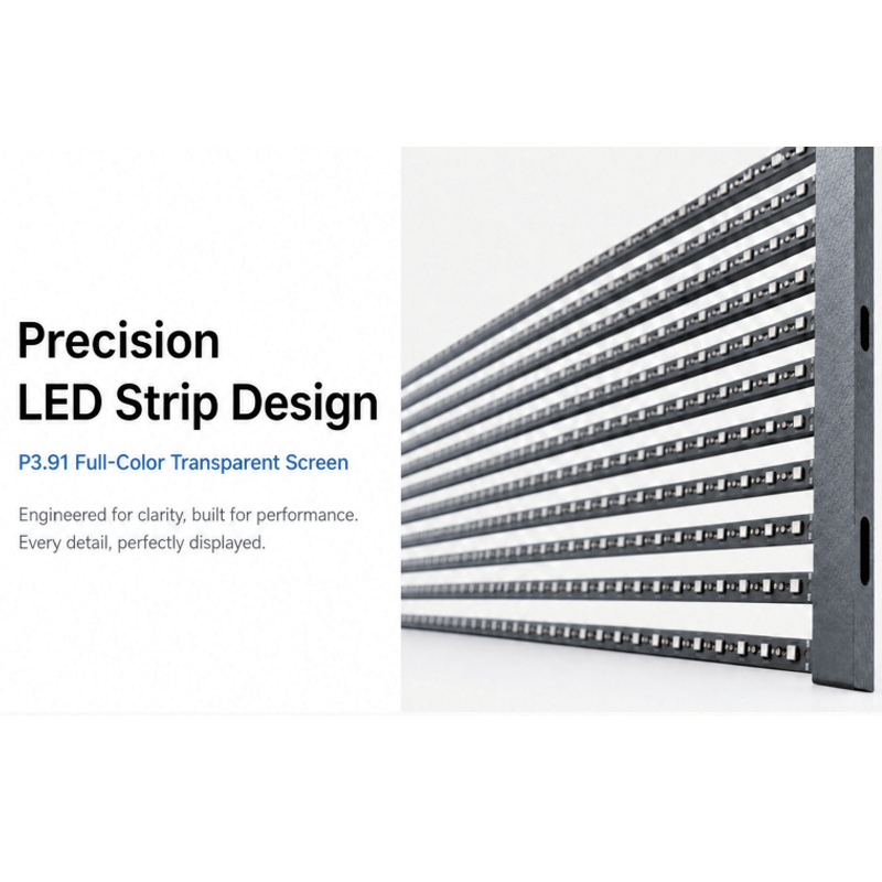AIRT3.9-7.8-600cd High Transparency LED Grid Mesh Screen Indoor Transparent LED Video Wall - 图片 6