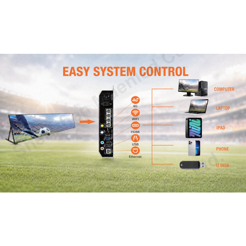 QCA10 Stadium LED Display High Brightness 7000cd Outdoor LED Display P10 Waterproof LED Screen for Sports - 图片 6