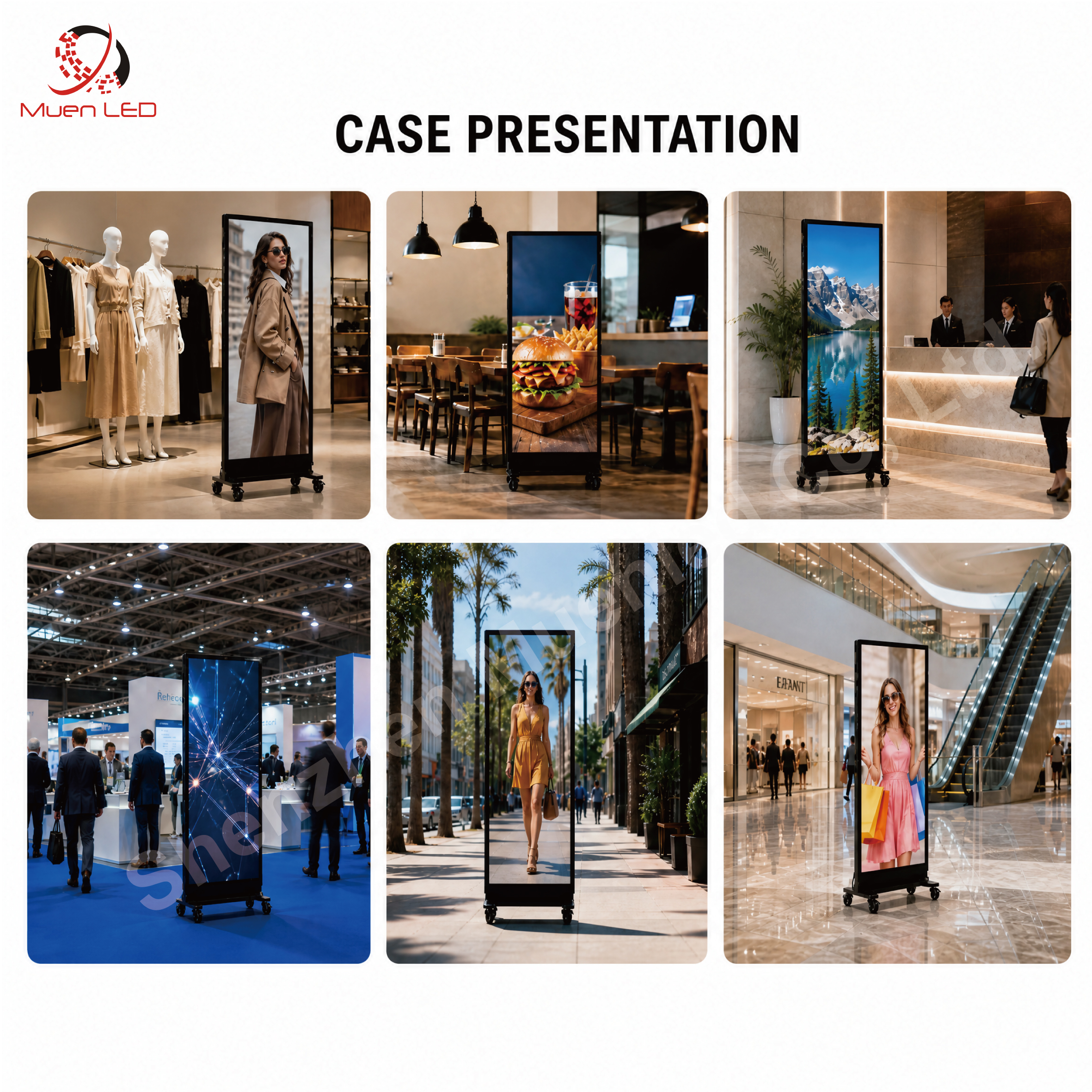 AHB1.86 Indoor Advertising Equipment P1.86 Led Display 3840HZ Floor Standing Display - 图片 6