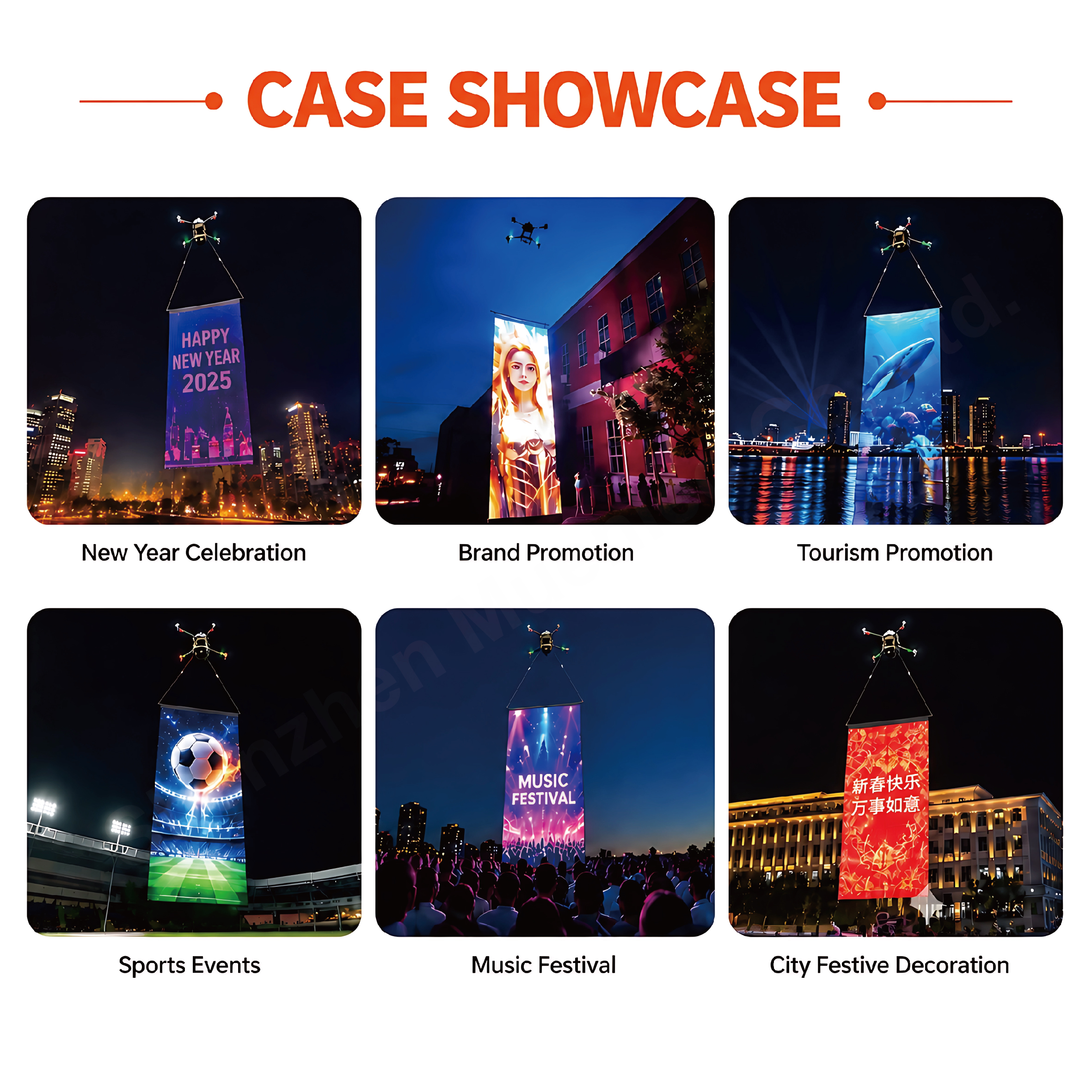 P20 Led Display Outdoor LED Flying Carpet Screen Aluminum Trough LED Screen - 图片 6