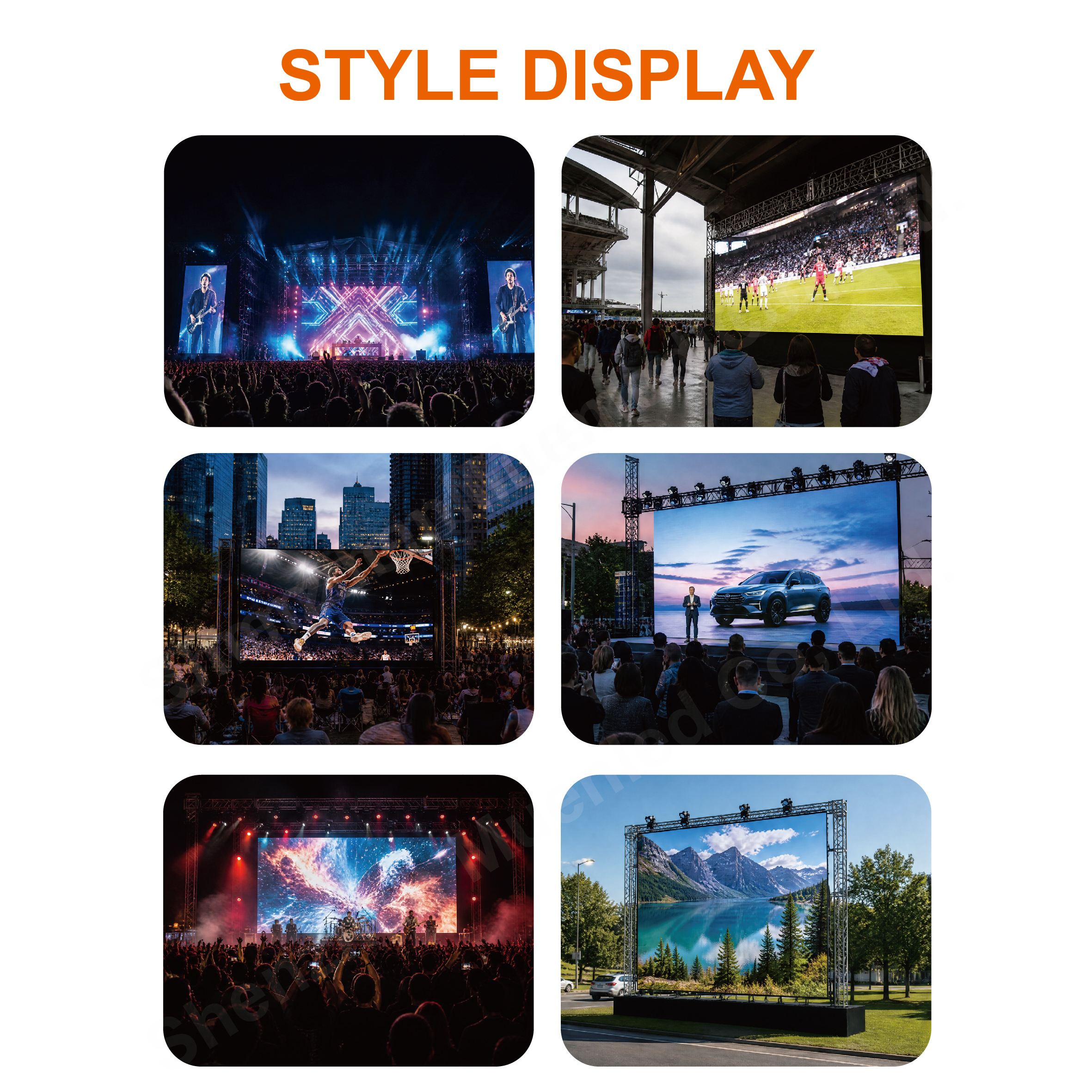 BRC-B3.91 LED Display Screen P3.91 Waterproof Outdoor Rental LED Display Board - 图片 6