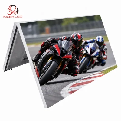 AF2.976 Single Side Front Access LED Display LED Display Flip-Up 1000x1500mm for Retail Digital