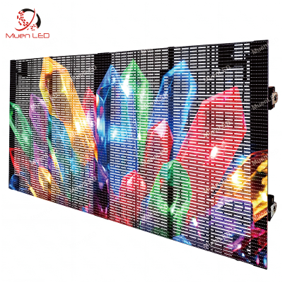 AIRT3.9-7.8-600cd High Transparency LED Grid Mesh Screen Indoor Transparent LED Video Wall