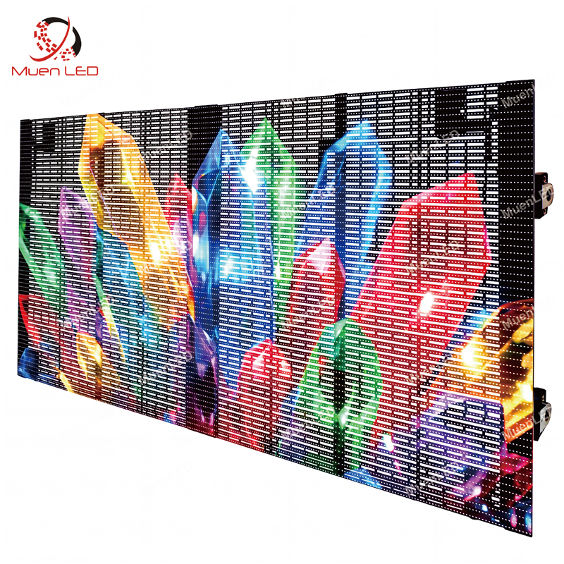 AIRT3.9-7.8-600cd High Transparency LED Grid Mesh Screen Indoor Transparent LED Video Wall