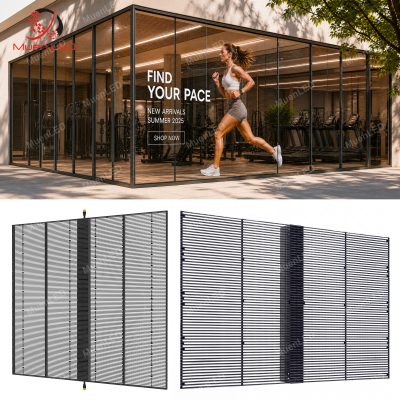 AIT3.9-7.8-3500cd Indoor Transparent LED Display Indoor LED Display Screen Video Wall