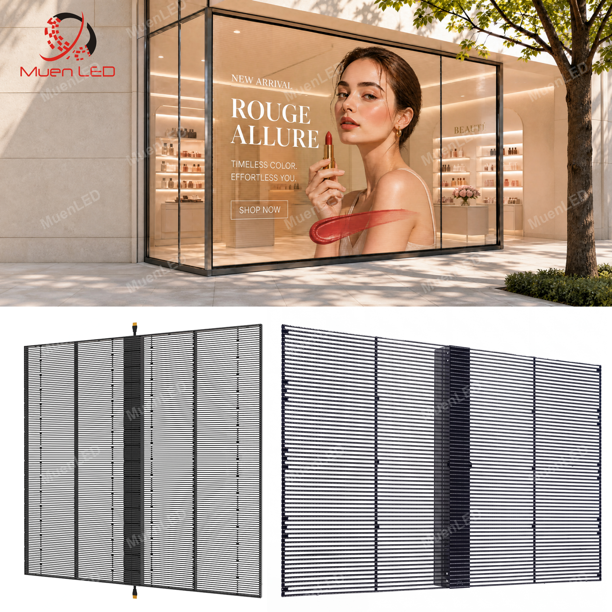 AIT3.9-7.8-600cd Indoor LED Video Wall Advertising Digital Pantalla Transparent LED Screen Display