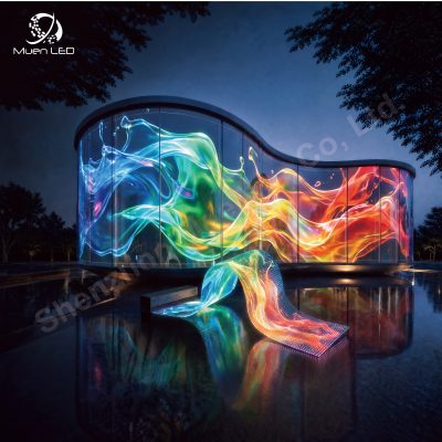 JM5 Indoor Transparent LED Film Screen Adhesive Transparent Flexible LED Film Crystal Screen Display Panel