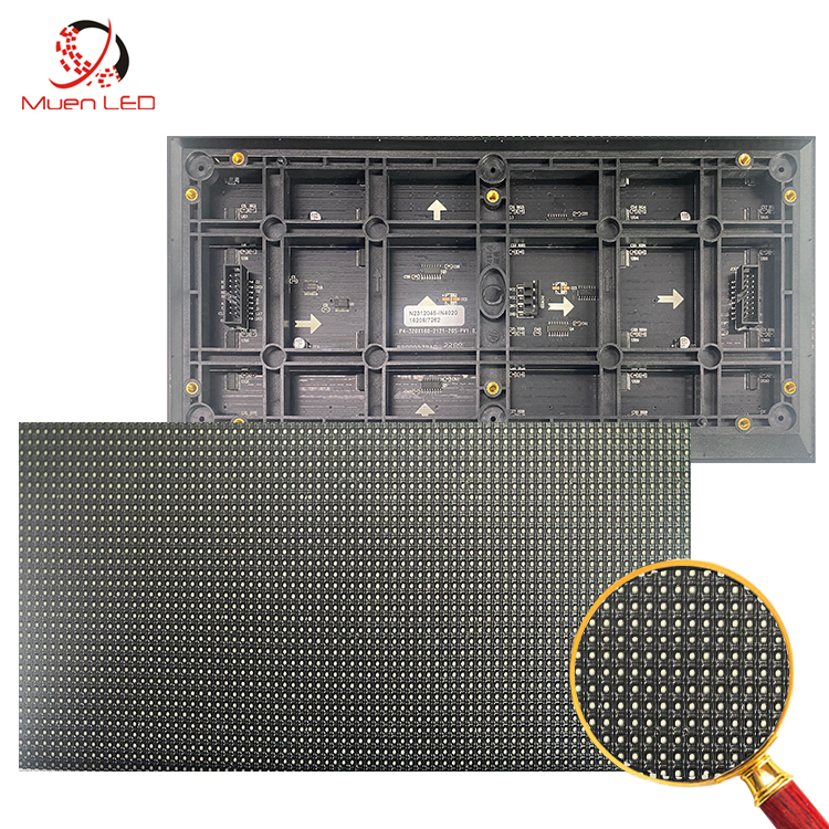 P4 Indoor Led Display Module 45bevel Edge 320x160mm Full Color Led Display Module Low Power Consumption