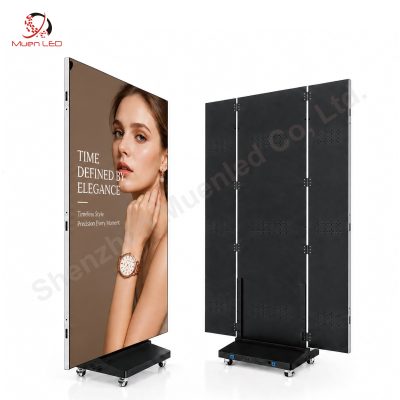 CHB1.86 GOB Indoor LED Display 600cd Tri-fold Advertising Screen Indoor Floor Standing Indoor Led Display