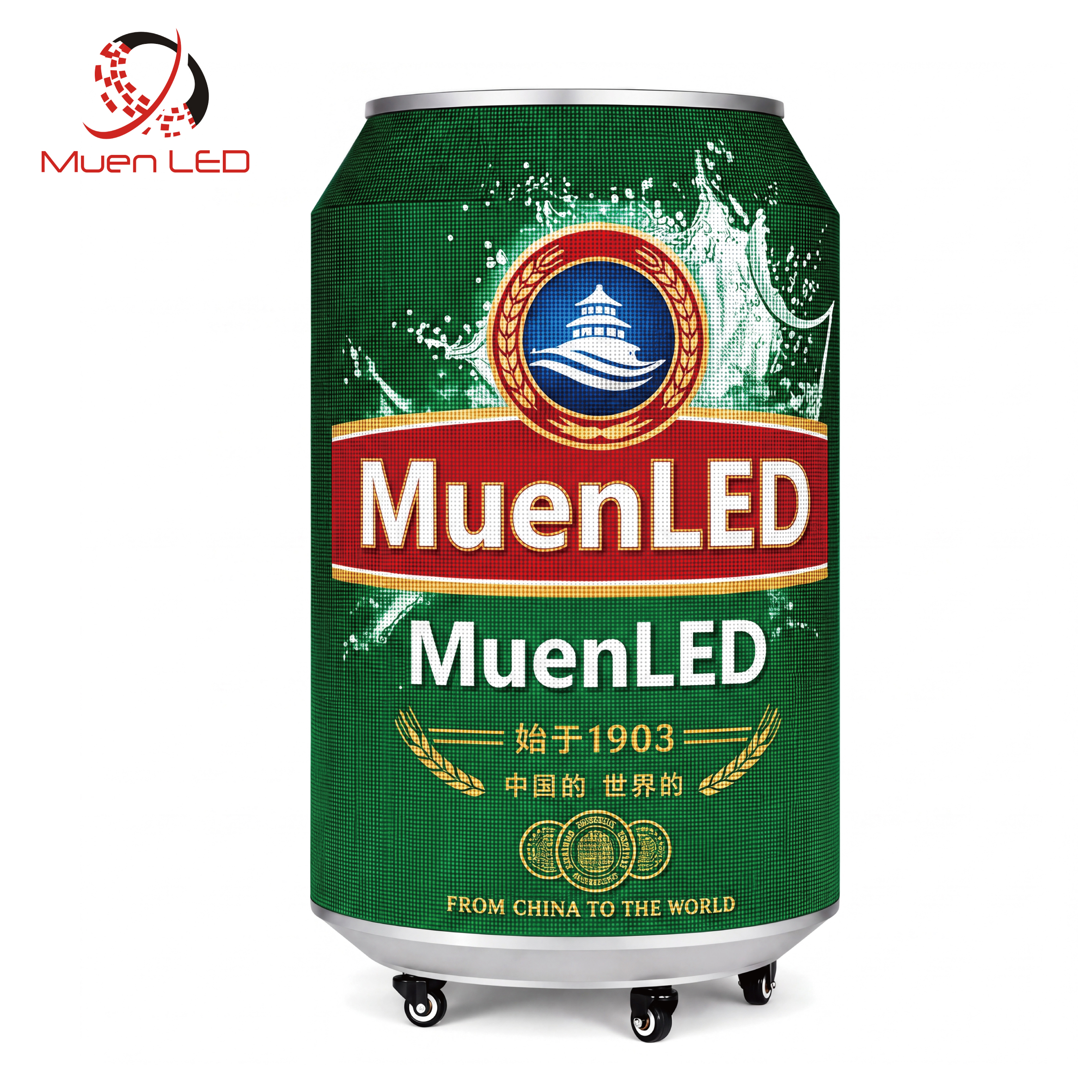 YLG1.875-GOB Indoor LED Can Display Full Color Soda Can Led Display Advertising Digital Signage for Advertising Display