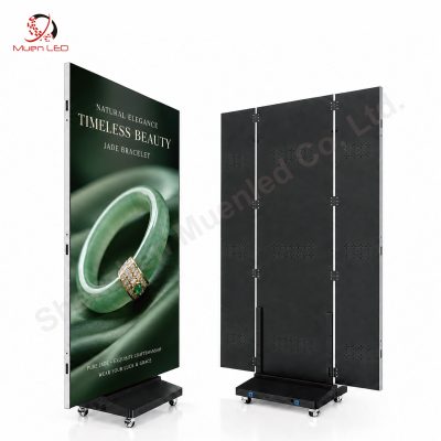 CHB2.5 GOB Indoor Led Display HD Floor Standing Indoor Tri-fold Advertising Equipment Led Display