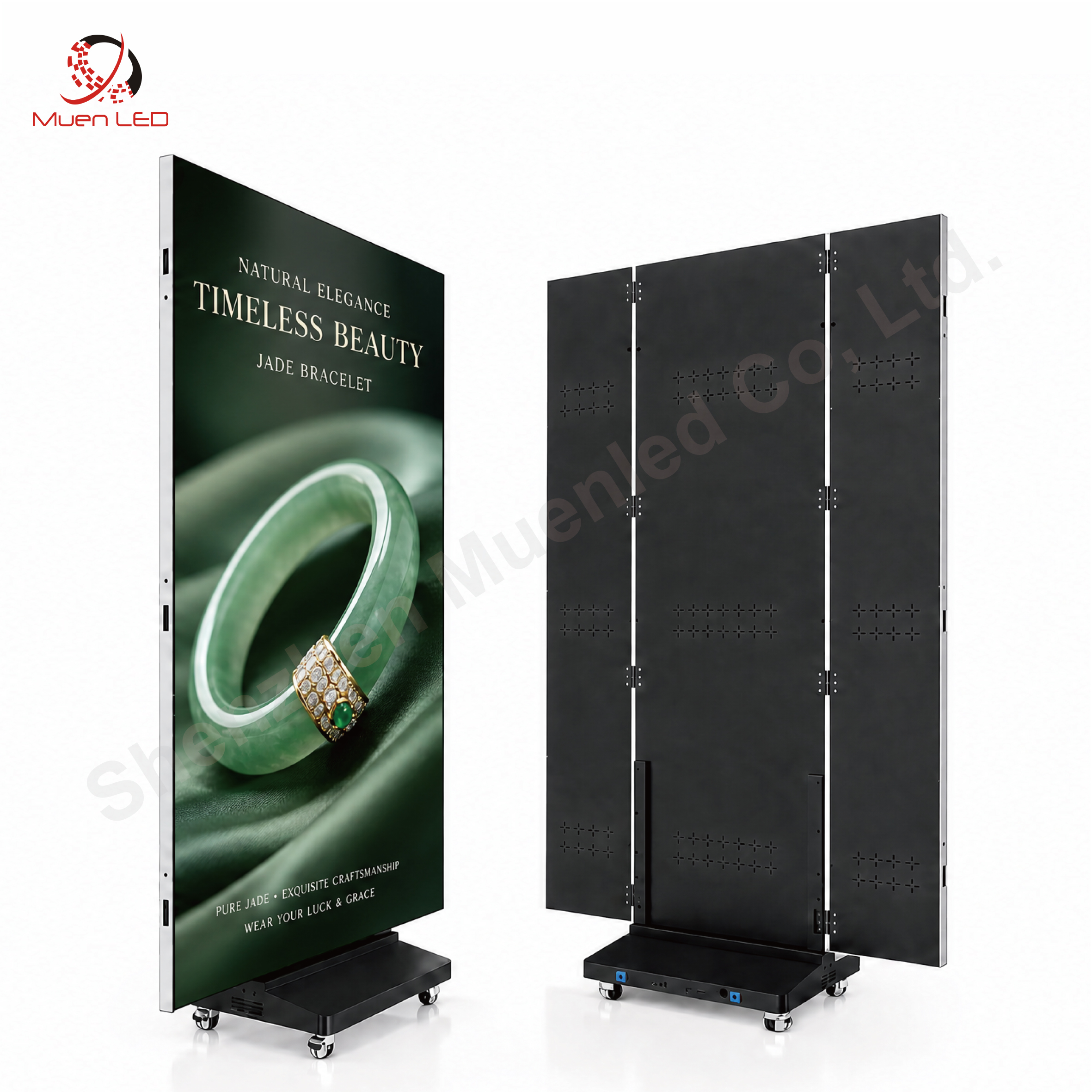 CHB2.5 GOB Indoor Led Display HD Floor Standing Indoor Tri-fold Advertising Equipment Led Display