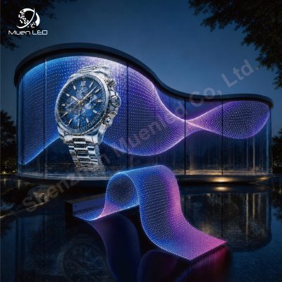 P3.75 High Transparency Indoor Flexible Film Transparent LED Display Screen