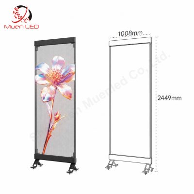 P3.91 Holographic Invisible Led Screen Indoor Advertising Display