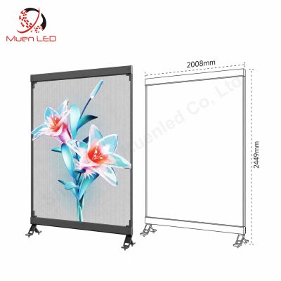P3.91 Indoor Holographic Led Display 2008x2449mm Transparent Led Screen for Advertising
