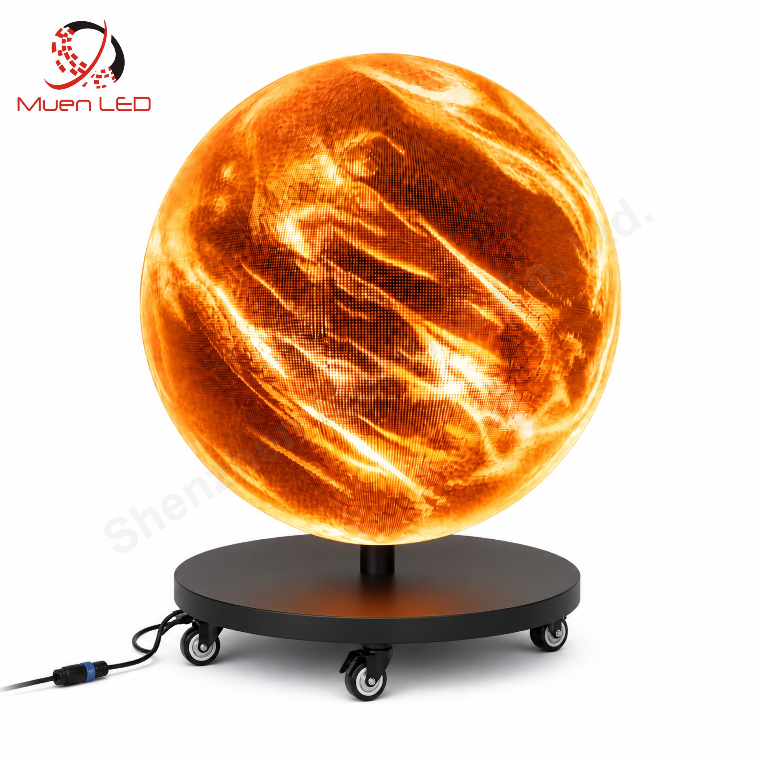 QX2.5 Indoor Shaped Sphere LED Spherical Screen 1m Diameter LED Ball Screen for Exhibition