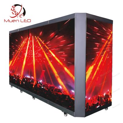 ZD-I-1.95 HD 4K Led Reception Display Indoor Mobile Led Display Foldable Led DJ Booth for Table Advertising Information
