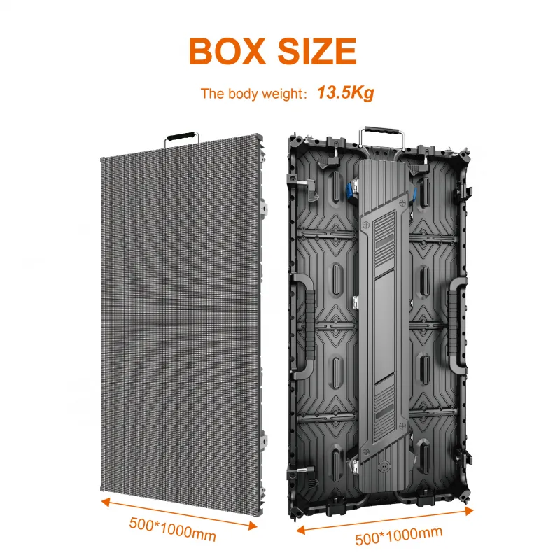 CRC4.81 Outdoor Rental LED Display 500x1000x65mm P4.81 3840Hz IP65 - 图片 2