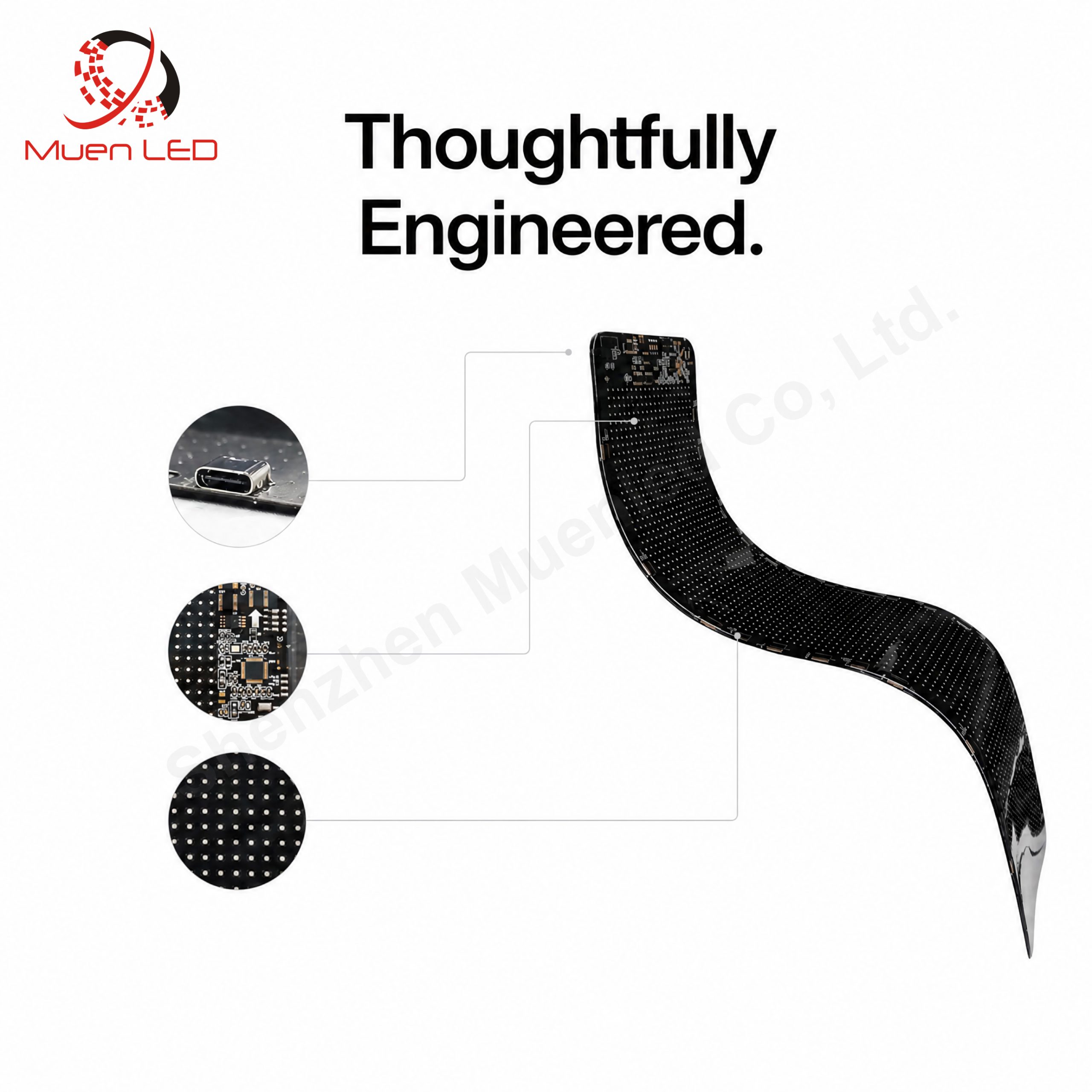 Flexible LED Soft Screen Eye of the Devil Bluetooth Car LED Smart Sticker IP65 Waterproof LED Display - 图片 2