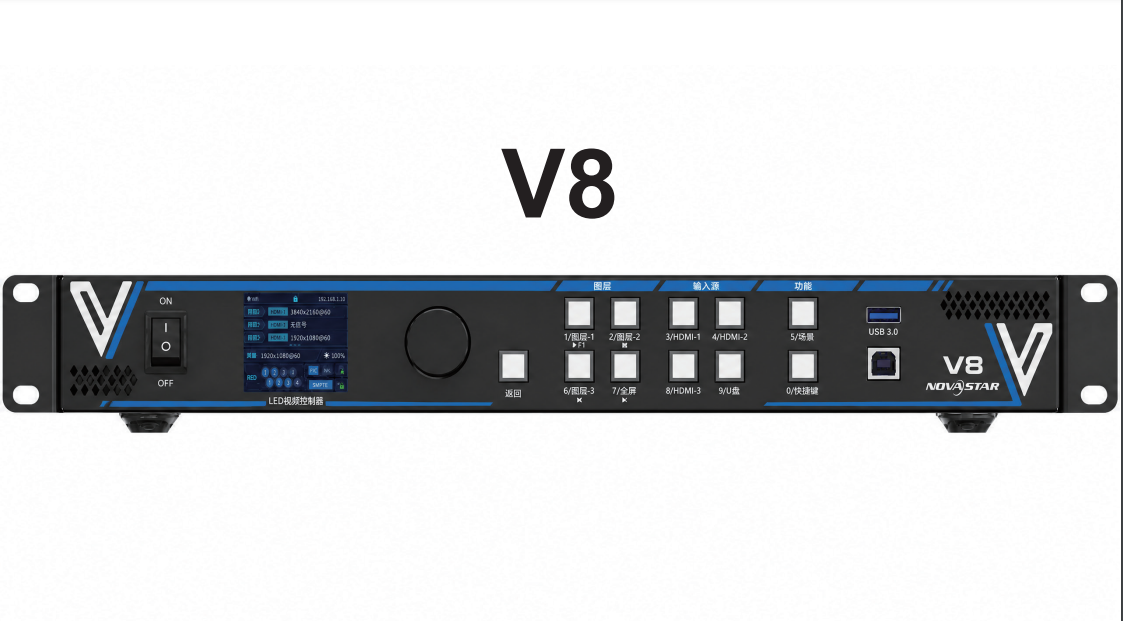 Nova V8 all-in-one LED display controller 8-port video processor - 图片 2