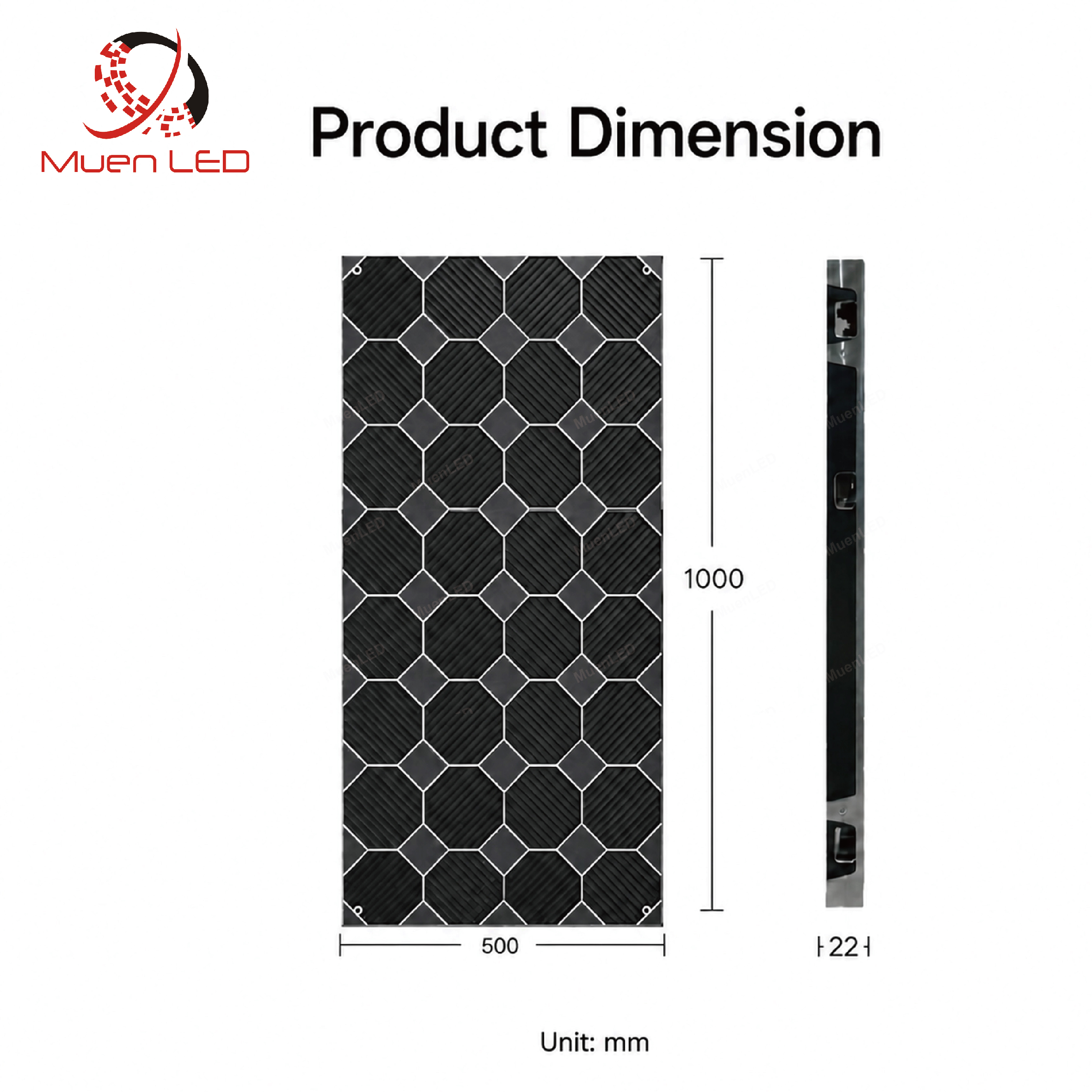 YLJ2.6 Hot Selling Indoor Fixed LED Display 500x1000mm LED Panel Events LED Screen - 图片 2