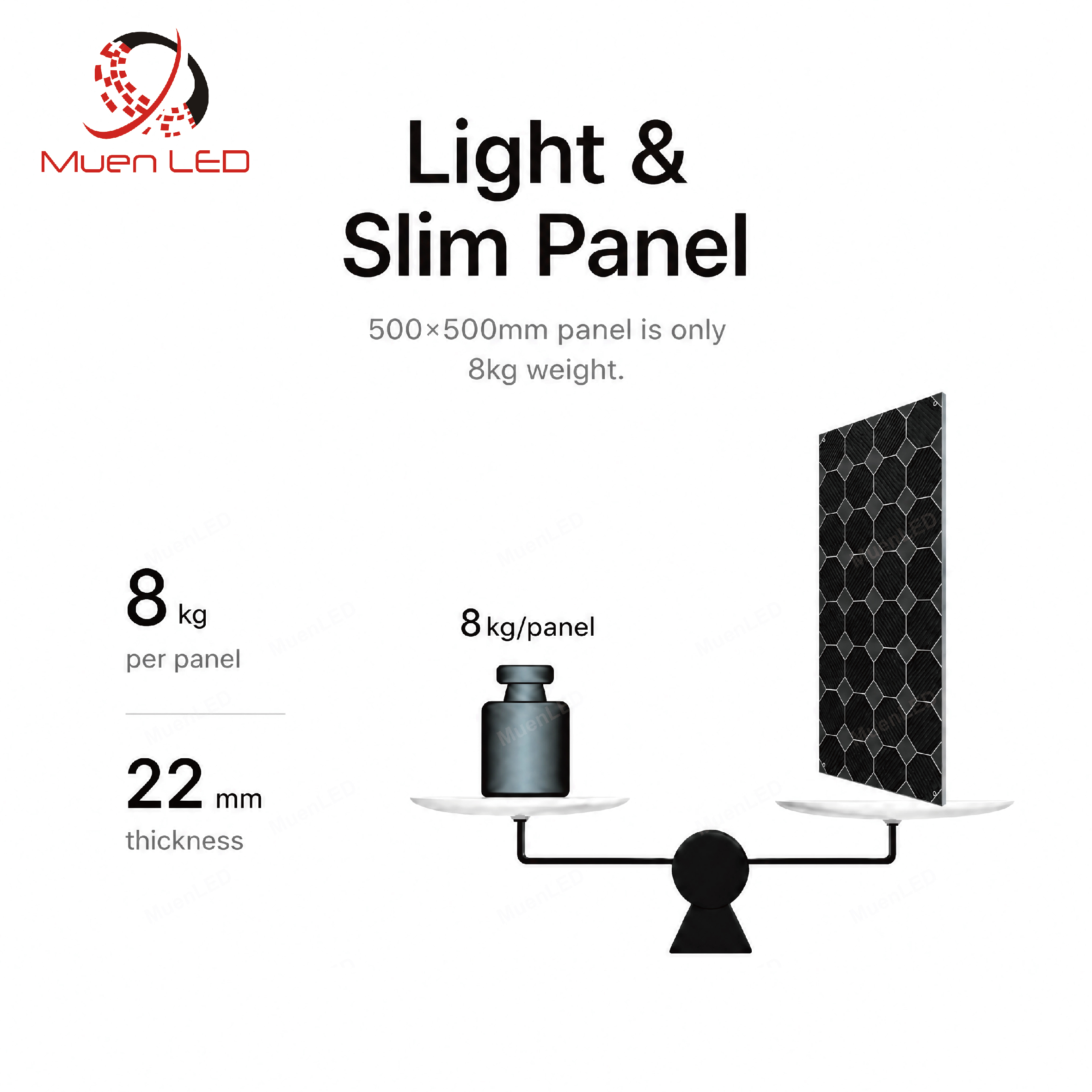YLJ2.6 Hot Selling Indoor Fixed LED Display 500x1000mm LED Panel Events LED Screen - 图片 3