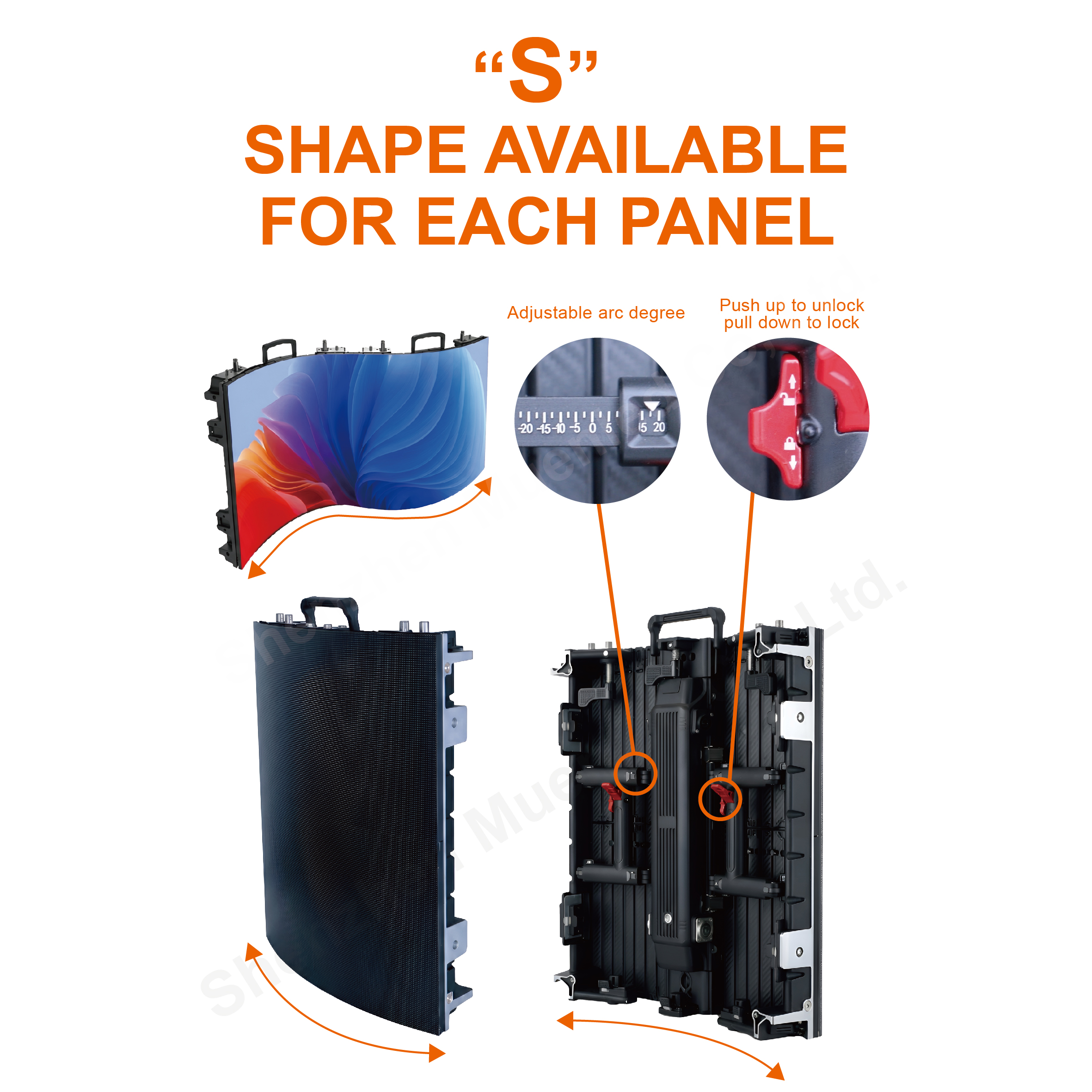 CIRD2.976 Indoor Flexible Rental LED Display 500x500x65mm P2.976 - 图片 4
