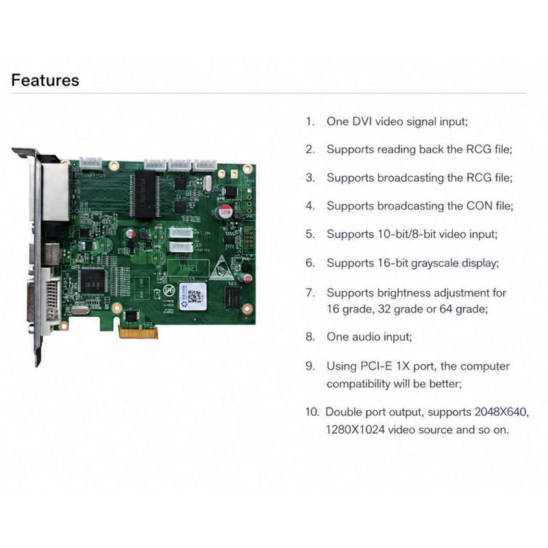 TS921 Led Send Card New Model Quality Guarantee Sending Card LED Display - 图片 3