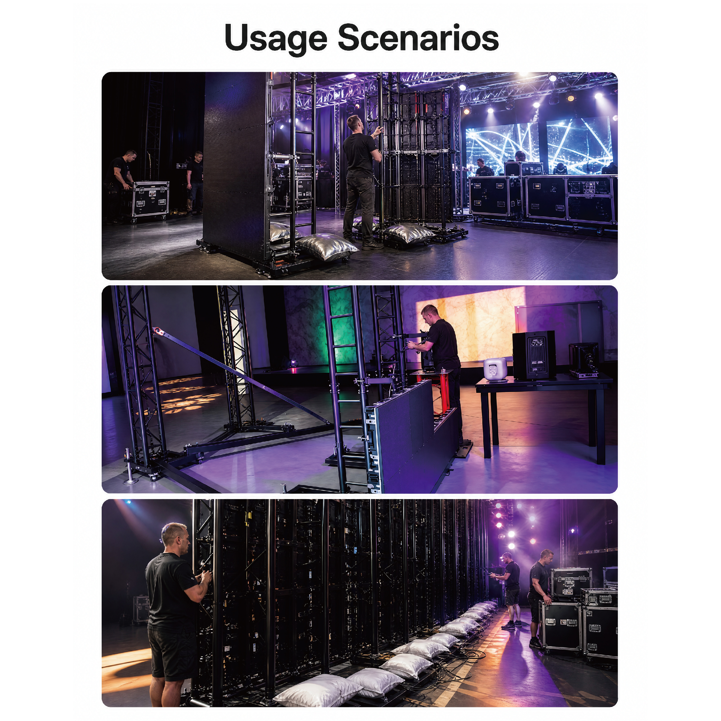 Stage Ground Display Truss Lifting Tower Truss Outdoor Concert Stand Stage Truss 6x3m for Event - 图片 6