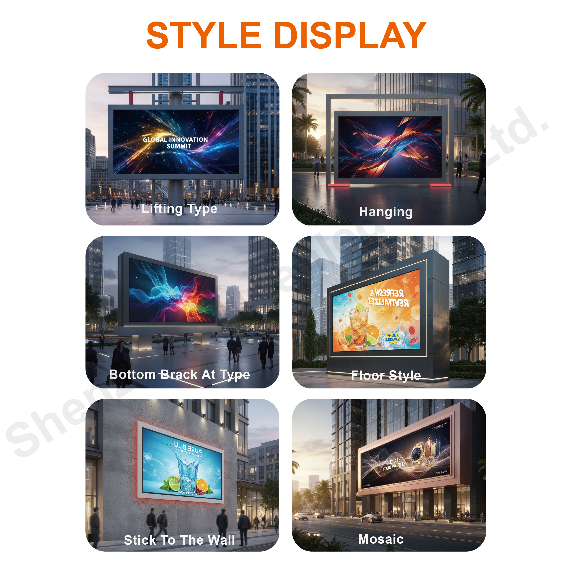 AS3.076 960x1440x120mm Outdoor Fixed LED Display Cabinet P3.076 4000nits IP65 - 图片 6