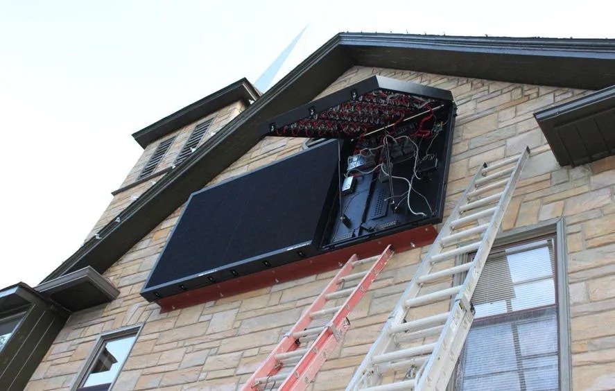 AFA10-1920mm Outdoor Front-Opening LED Light Box 1920x960x150mm P10 IP65 Front Maintenance - 图片 3
