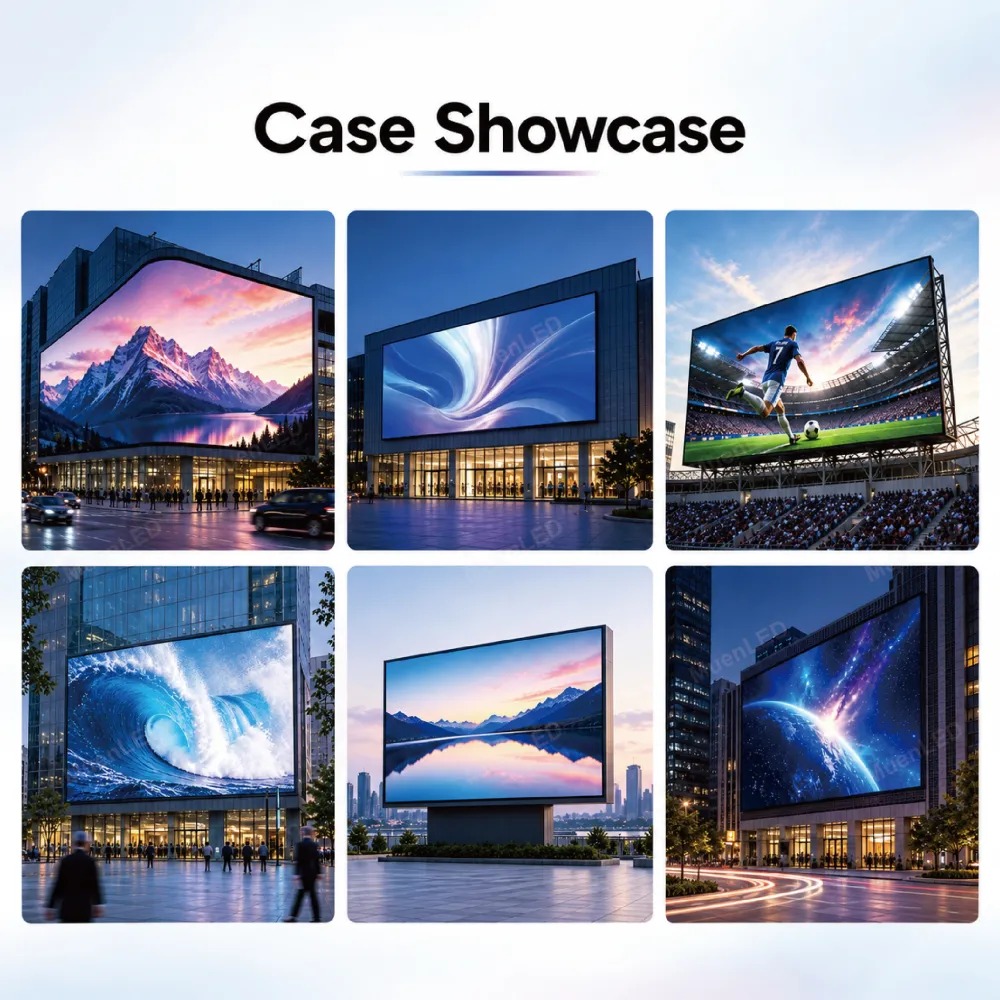 AFB10-1920mm Outdoor Front-Opening LED Light Box 1920x960x310mm P10 IP65 Front Maintenance - 图片 5