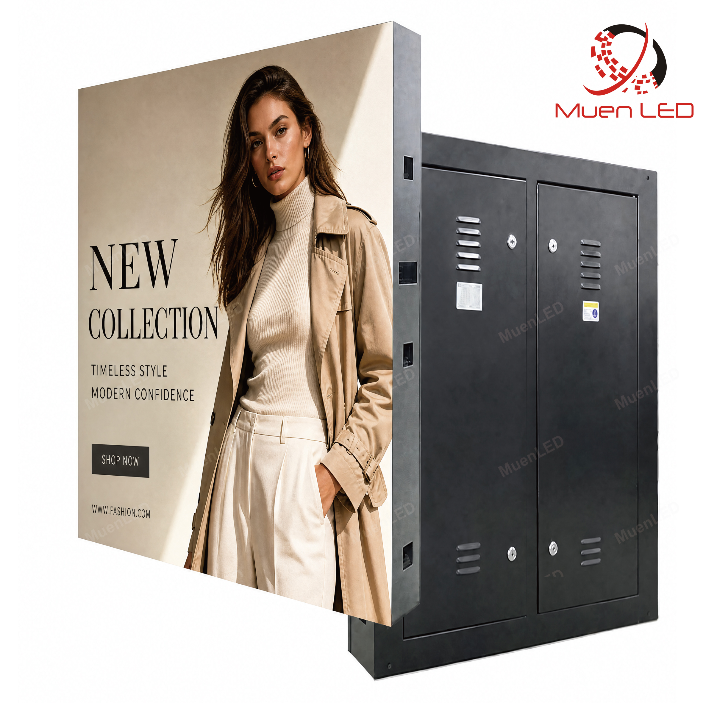 AS3.076 960x1440x120mm Outdoor Fixed LED Display Cabinet P3.076 4000nits IP65